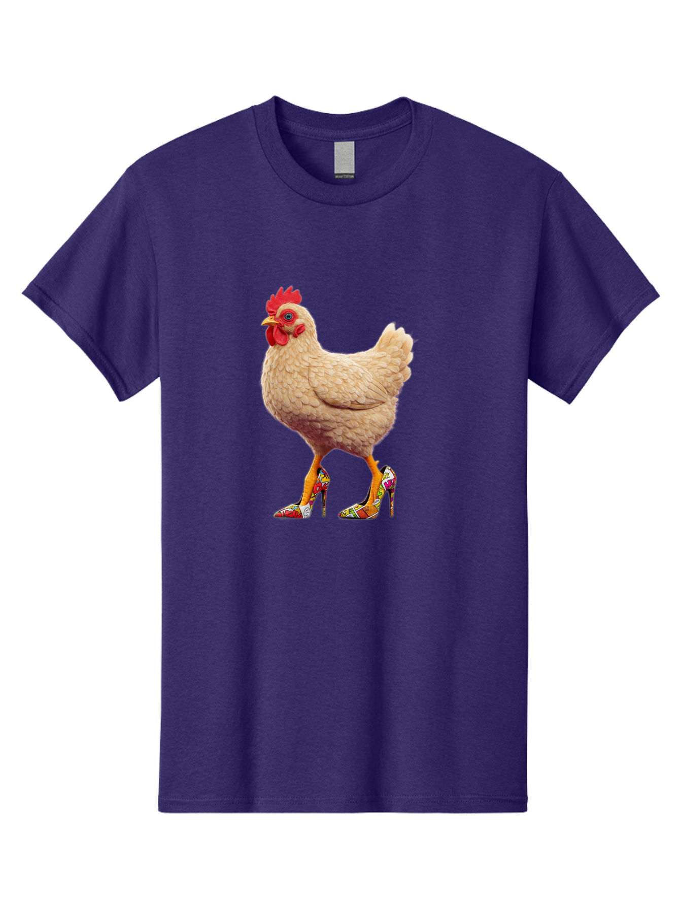 Chicken-In-High-Heels-2 Men'S Graphic Tee, 100% Cotton, Comfortable Casual Summer Wear, Machine Washable, Vintage Camera, Old Camera, Antique Camera, Black Camera, Classic Photography, Photography Equipment, Nostalgic Device, Film Camera, Bam017
