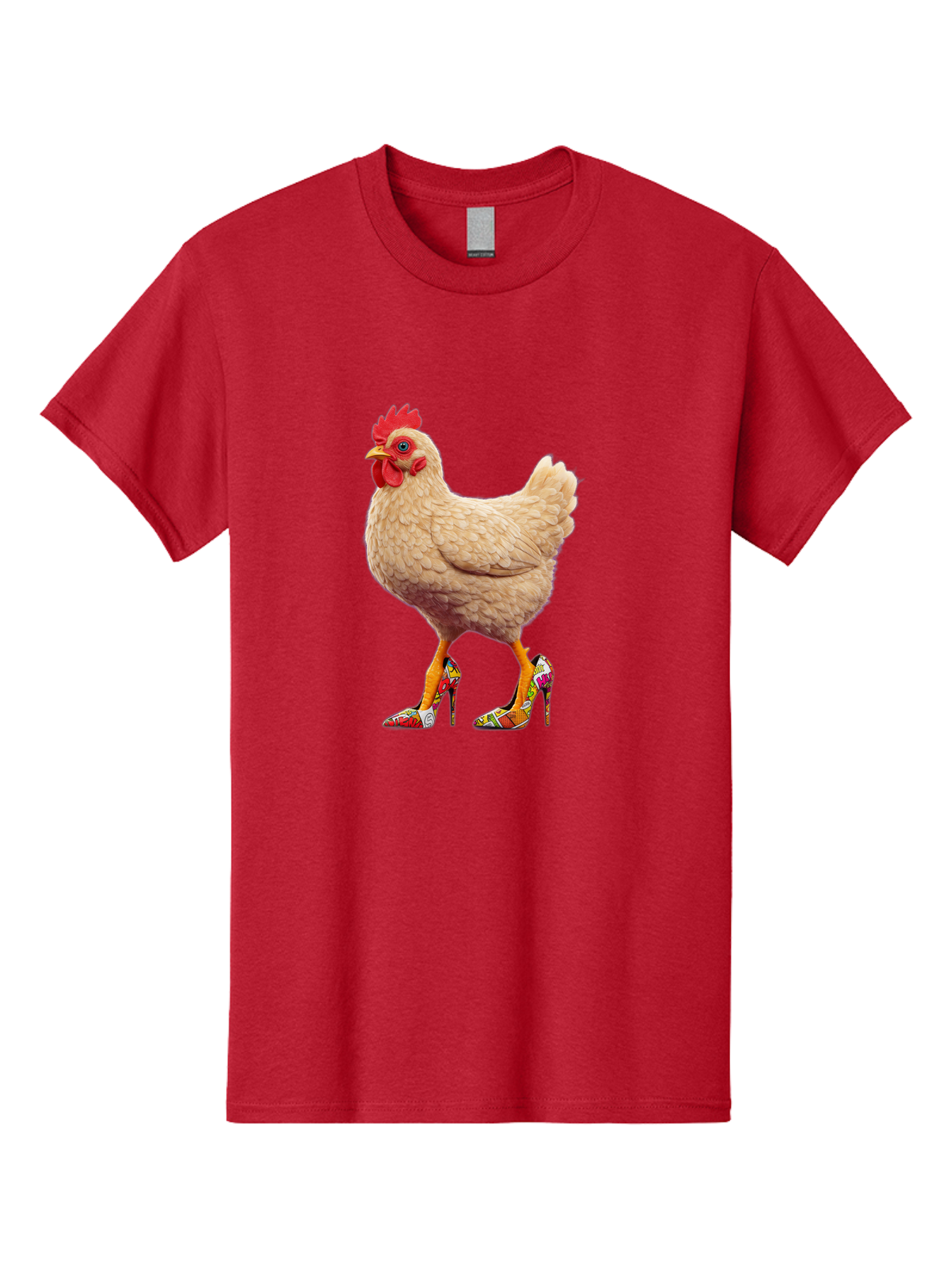 Chicken-In-High-Heels-2 Men'S Graphic Tee, 100% Cotton, Comfortable Casual Summer Wear, Machine Washable, Vintage Camera, Old Camera, Antique Camera, Black Camera, Classic Photography, Photography Equipment, Nostalgic Device, Film Camera, Bam017
