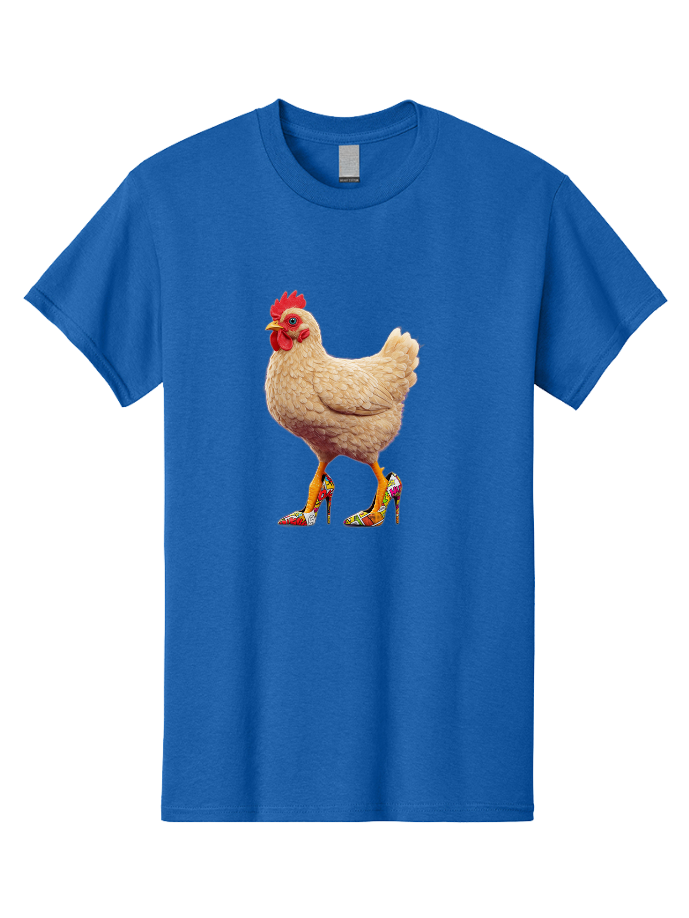 Chicken-In-High-Heels-2 Men'S Graphic Tee, 100% Cotton, Comfortable Casual Summer Wear, Machine Washable, Vintage Camera, Old Camera, Antique Camera, Black Camera, Classic Photography, Photography Equipment, Nostalgic Device, Film Camera, Bam017