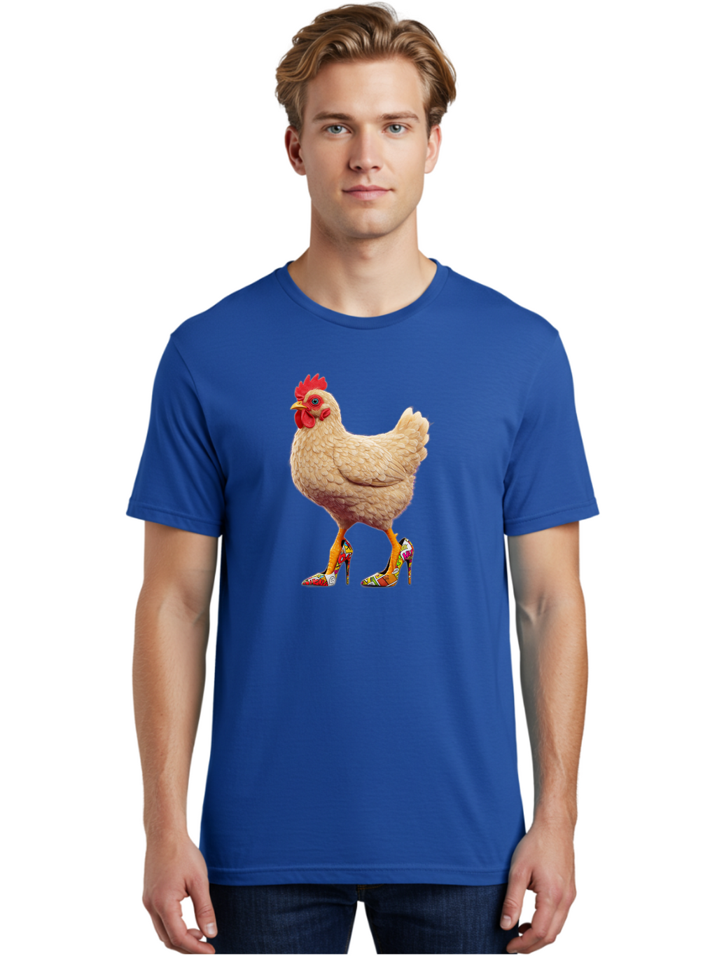 Chicken-In-High-Heels-2 Men'S Graphic Tee, 100% Cotton, Comfortable Casual Summer Wear, Machine Washable, Vintage Camera, Old Camera, Antique Camera, Black Camera, Classic Photography, Photography Equipment, Nostalgic Device, Film Camera, Bam017