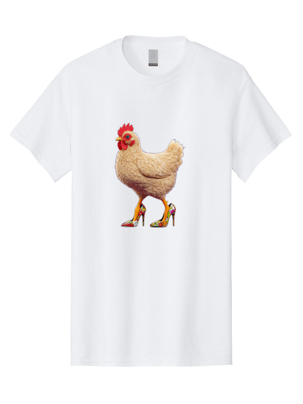 Chicken-In-High-Heels-2 Men'S Graphic Tee, 100% Cotton, Comfortable Casual Summer Wear, Machine Washable, Vintage Camera, Old Camera, Antique Camera, Black Camera, Classic Photography, Photography Equipment, Nostalgic Device, Film Camera, Bam017