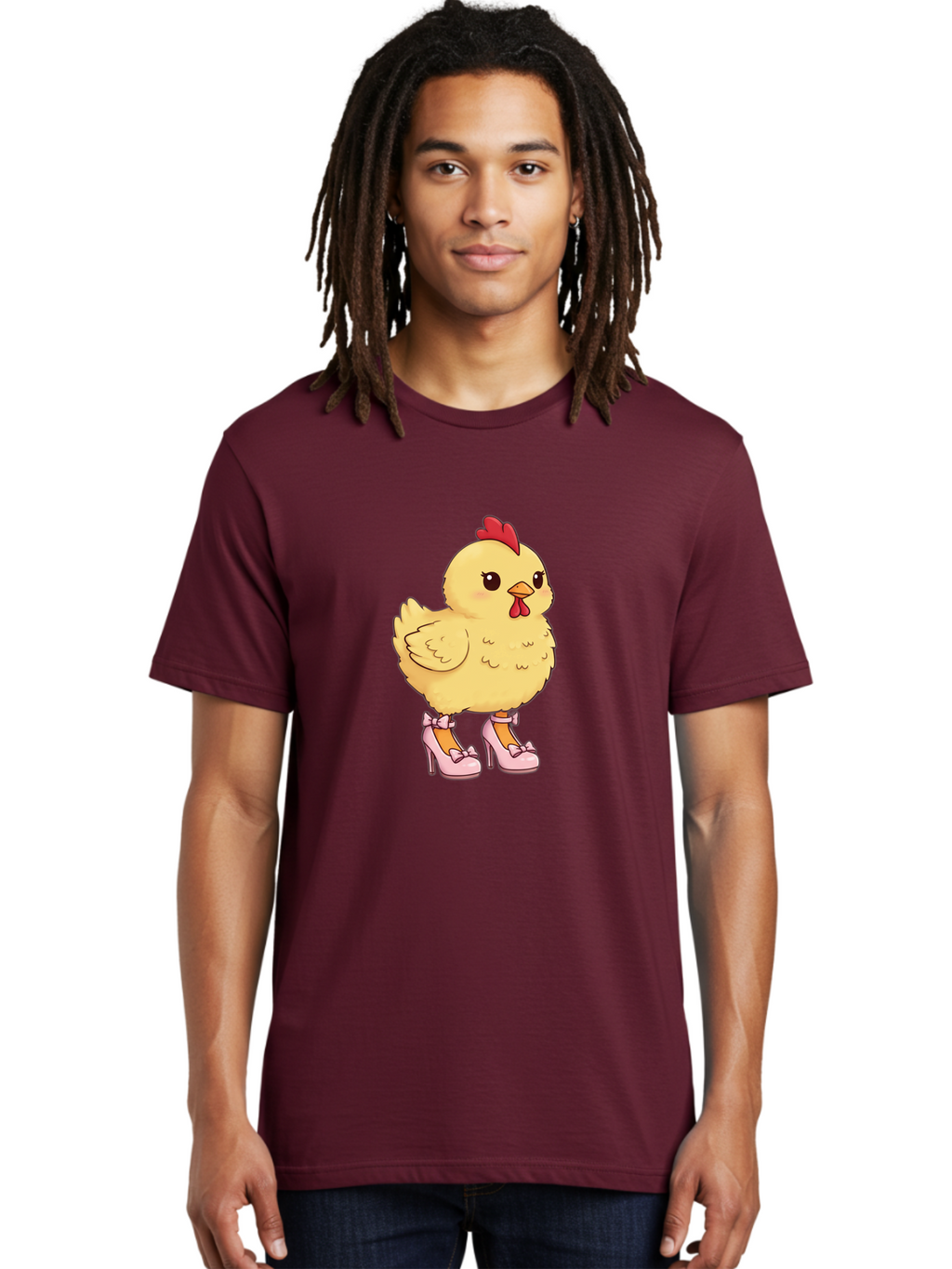 Chicken-In-High-Heels-3 Men'S Graphic Tee, 100% Cotton, Comfortable Casual Summer Wear, Machine Washable, Vintage Camera, Old Camera, Antique Camera, Black Camera, Classic Photography, Photography Equipment, Nostalgic Device, Film Camera, Bam018
