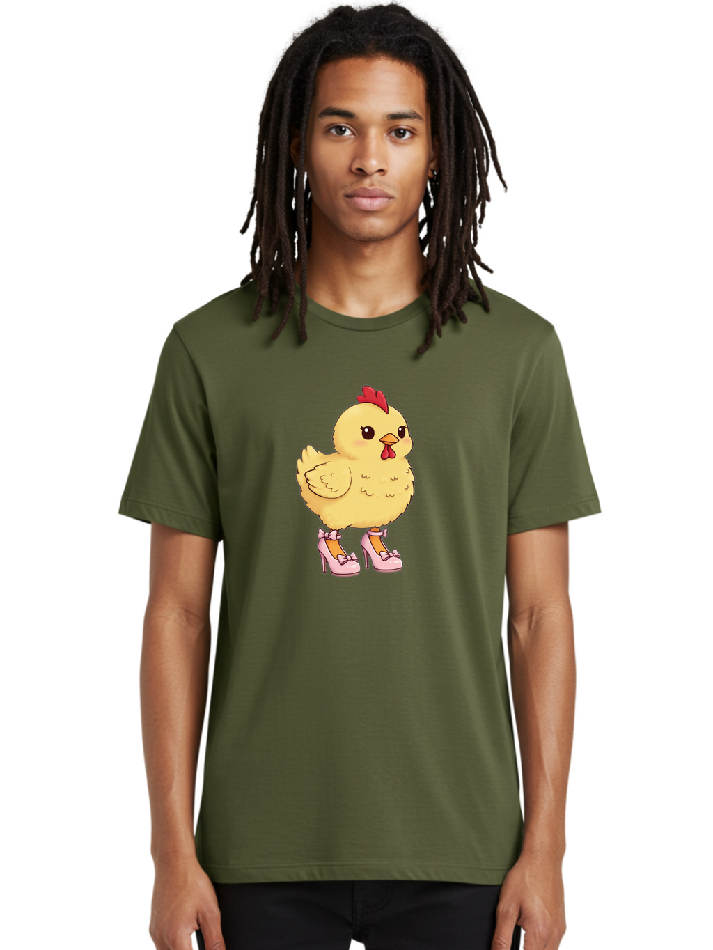 Chicken-In-High-Heels-3 Men'S Graphic Tee, 100% Cotton, Comfortable Casual Summer Wear, Machine Washable, Vintage Camera, Old Camera, Antique Camera, Black Camera, Classic Photography, Photography Equipment, Nostalgic Device, Film Camera, Bam018