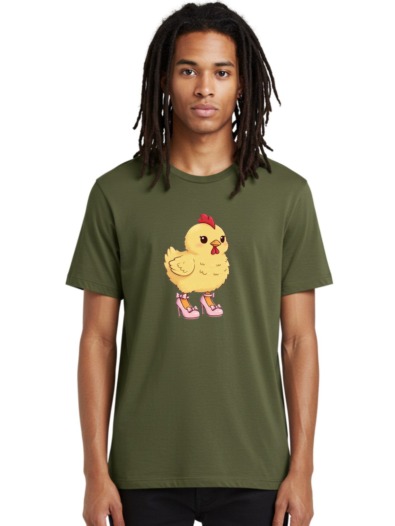 Chicken-In-High-Heels-3 Men'S Graphic Tee, 100% Cotton, Comfortable Casual Summer Wear, Machine Washable, Vintage Camera, Old Camera, Antique Camera, Black Camera, Classic Photography, Photography Equipment, Nostalgic Device, Film Camera, Bam018
