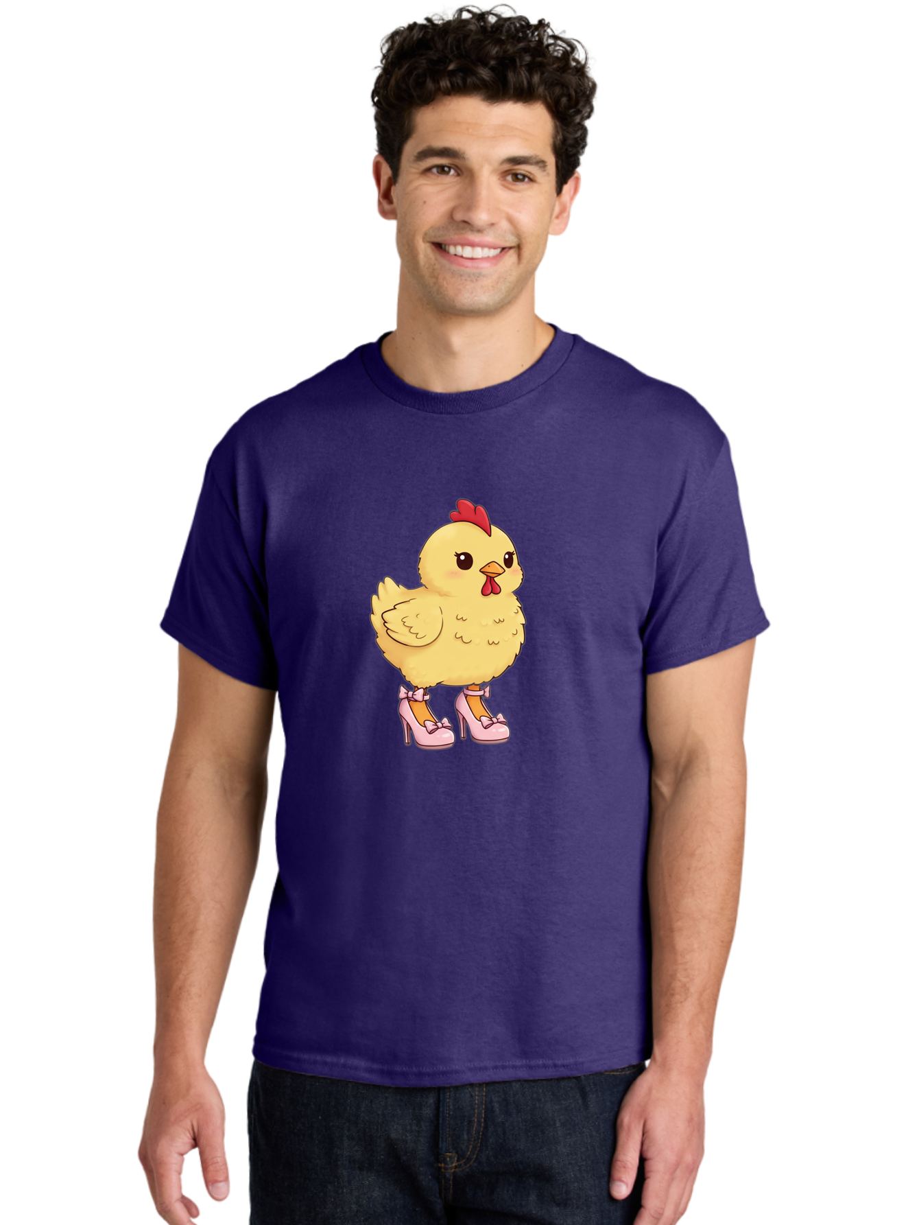 Chicken-In-High-Heels-3 Men'S Graphic Tee, 100% Cotton, Comfortable Casual Summer Wear, Machine Washable, Vintage Camera, Old Camera, Antique Camera, Black Camera, Classic Photography, Photography Equipment, Nostalgic Device, Film Camera, Bam018