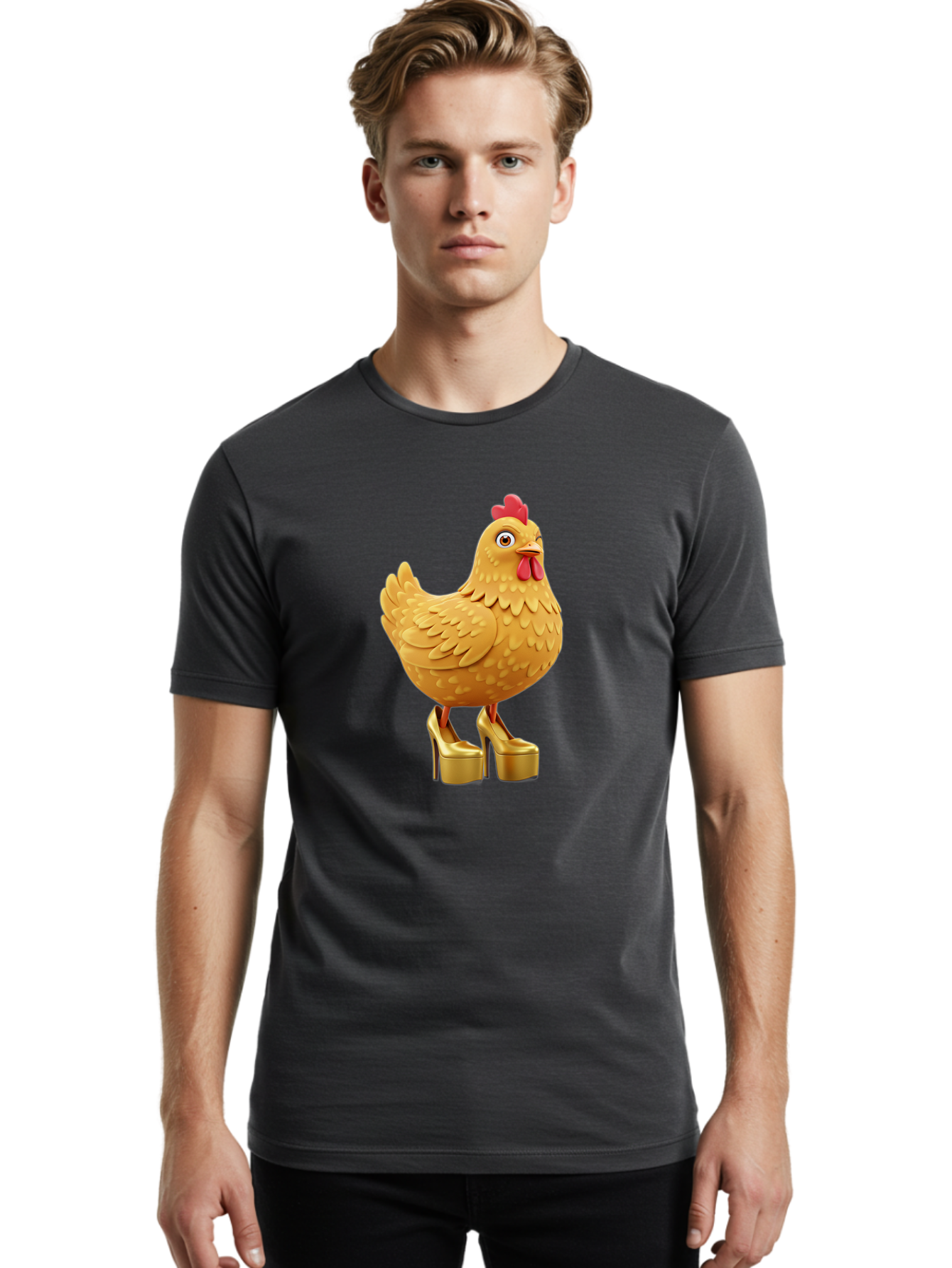 Chicken-In-High-Heels Men'S Graphic Tee, 100% Cotton, Comfortable Casual Summer Wear, Machine Washable, Vintage Camera, Old Camera, Antique Camera, Black Camera, Classic Photography, Photography Equipment, Nostalgic Device, Film Camera, Bam019
