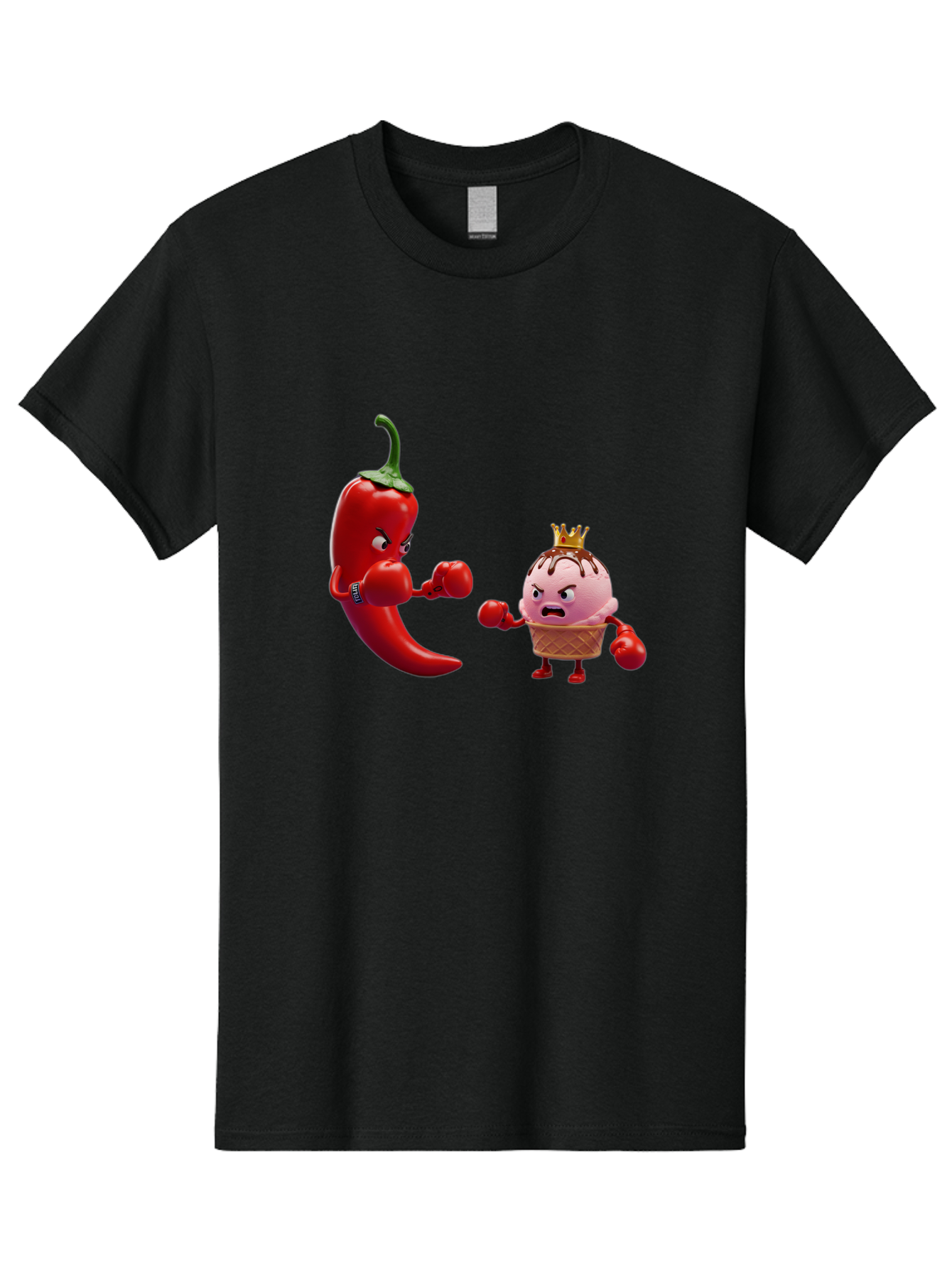 Chili-Pepper-Vs-Ice-Cream Men'S Graphic Tee, 100% Cotton, Comfortable Casual Summer Wear, Machine Washable, Vintage Camera, Old Camera, Antique Camera, Black Camera, Classic Photography, Photography Equipment, Nostalgic Device, Film Camera, Bam024