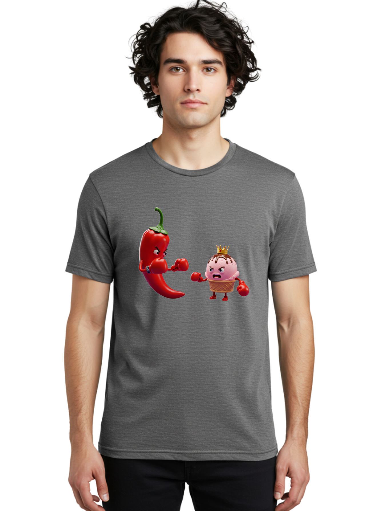 Chili-Pepper-Vs-Ice-Cream Men'S Graphic Tee, 100% Cotton, Comfortable Casual Summer Wear, Machine Washable, Vintage Camera, Old Camera, Antique Camera, Black Camera, Classic Photography, Photography Equipment, Nostalgic Device, Film Camera, Bam024