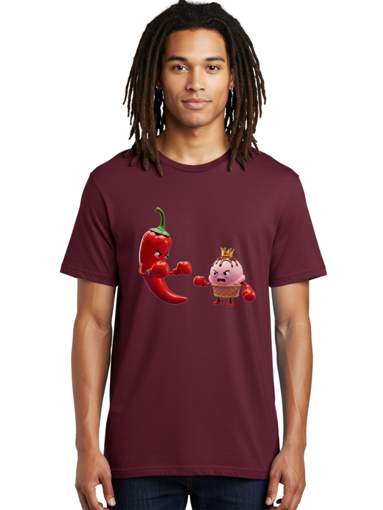Chili-Pepper-Vs-Ice-Cream Men'S Graphic Tee, 100% Cotton, Comfortable Casual Summer Wear, Machine Washable, Vintage Camera, Old Camera, Antique Camera, Black Camera, Classic Photography, Photography Equipment, Nostalgic Device, Film Camera, Bam024