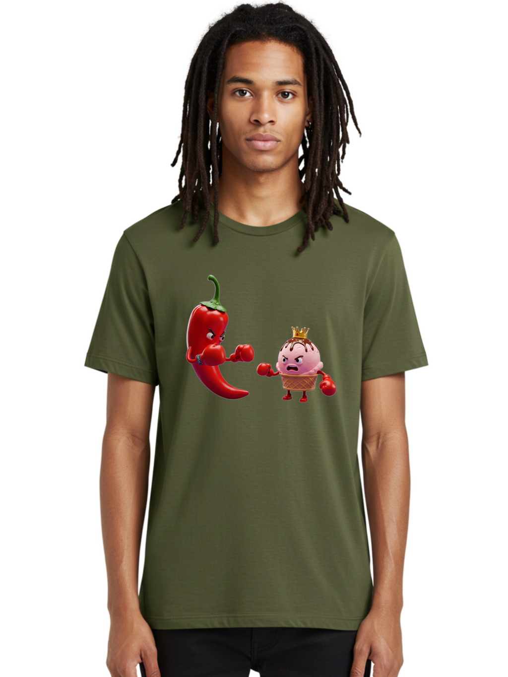 Chili-Pepper-Vs-Ice-Cream Men'S Graphic Tee, 100% Cotton, Comfortable Casual Summer Wear, Machine Washable, Vintage Camera, Old Camera, Antique Camera, Black Camera, Classic Photography, Photography Equipment, Nostalgic Device, Film Camera, Bam024