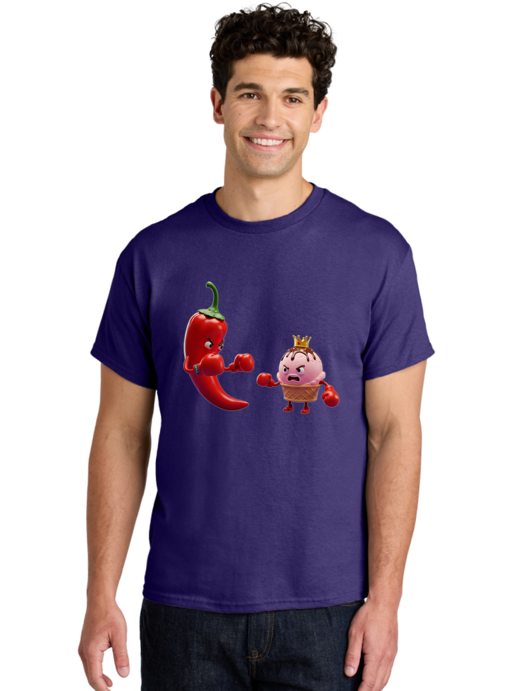Chili-Pepper-Vs-Ice-Cream Men'S Graphic Tee, 100% Cotton, Comfortable Casual Summer Wear, Machine Washable, Vintage Camera, Old Camera, Antique Camera, Black Camera, Classic Photography, Photography Equipment, Nostalgic Device, Film Camera, Bam024