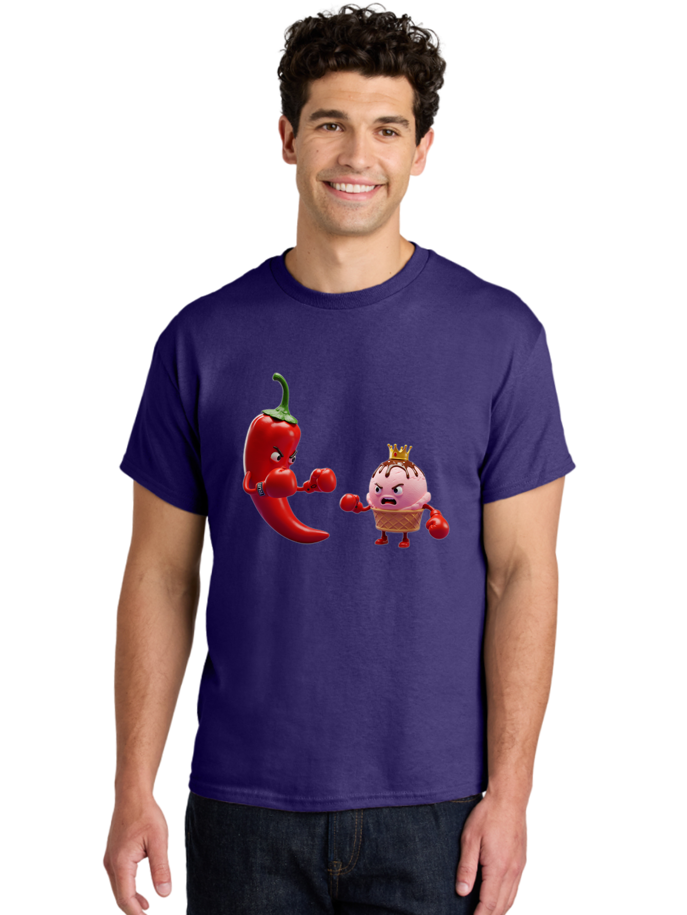 Chili-Pepper-Vs-Ice-Cream Men'S Graphic Tee, 100% Cotton, Comfortable Casual Summer Wear, Machine Washable, Vintage Camera, Old Camera, Antique Camera, Black Camera, Classic Photography, Photography Equipment, Nostalgic Device, Film Camera, Bam024