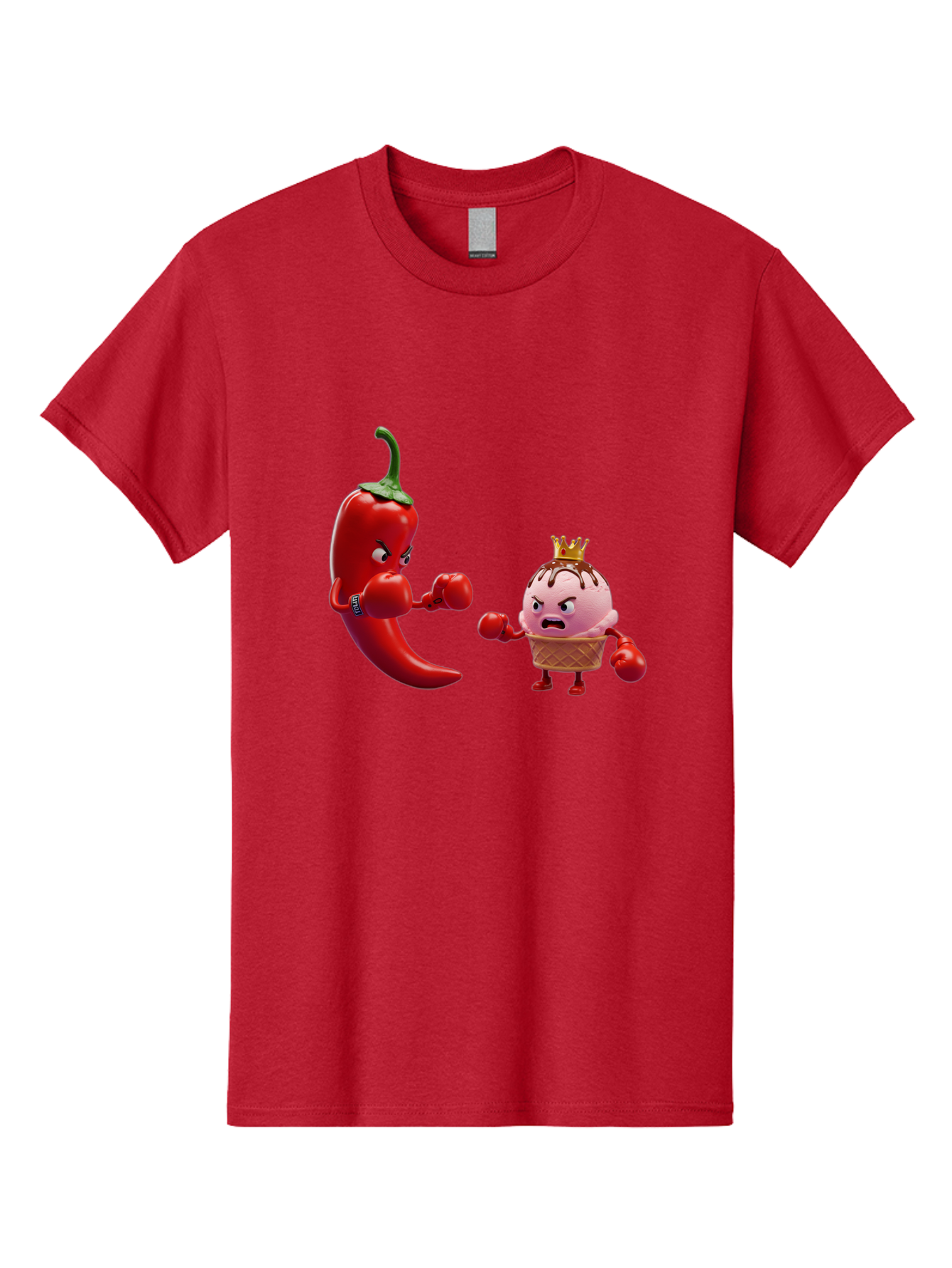 Chili-Pepper-Vs-Ice-Cream Men'S Graphic Tee, 100% Cotton, Comfortable Casual Summer Wear, Machine Washable, Vintage Camera, Old Camera, Antique Camera, Black Camera, Classic Photography, Photography Equipment, Nostalgic Device, Film Camera, Bam024