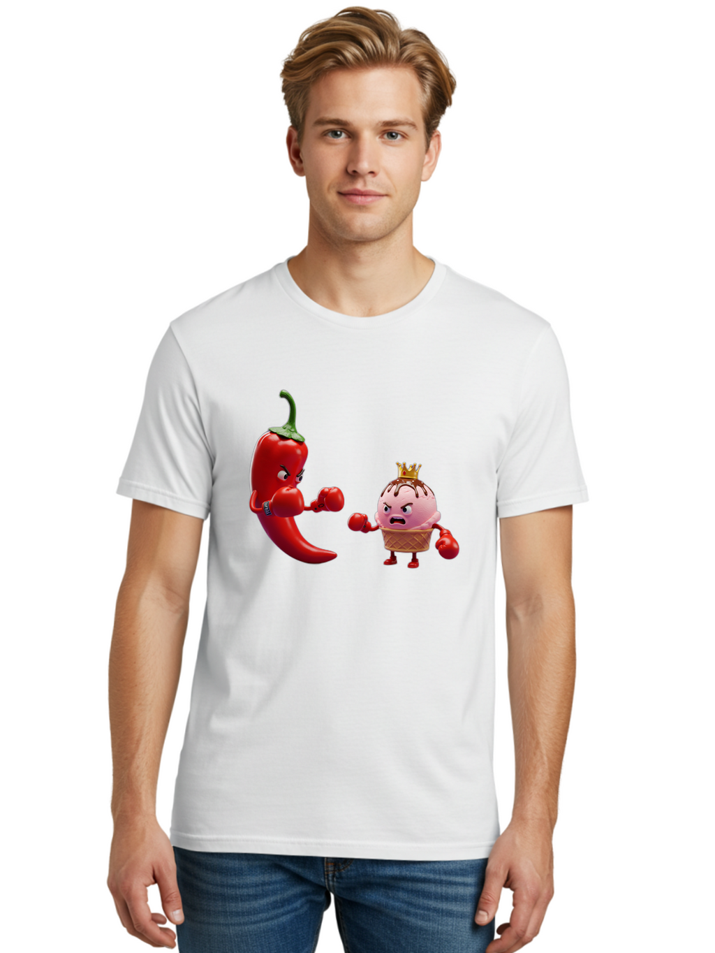 Chili-Pepper-Vs-Ice-Cream Men'S Graphic Tee, 100% Cotton, Comfortable Casual Summer Wear, Machine Washable, Vintage Camera, Old Camera, Antique Camera, Black Camera, Classic Photography, Photography Equipment, Nostalgic Device, Film Camera, Bam024