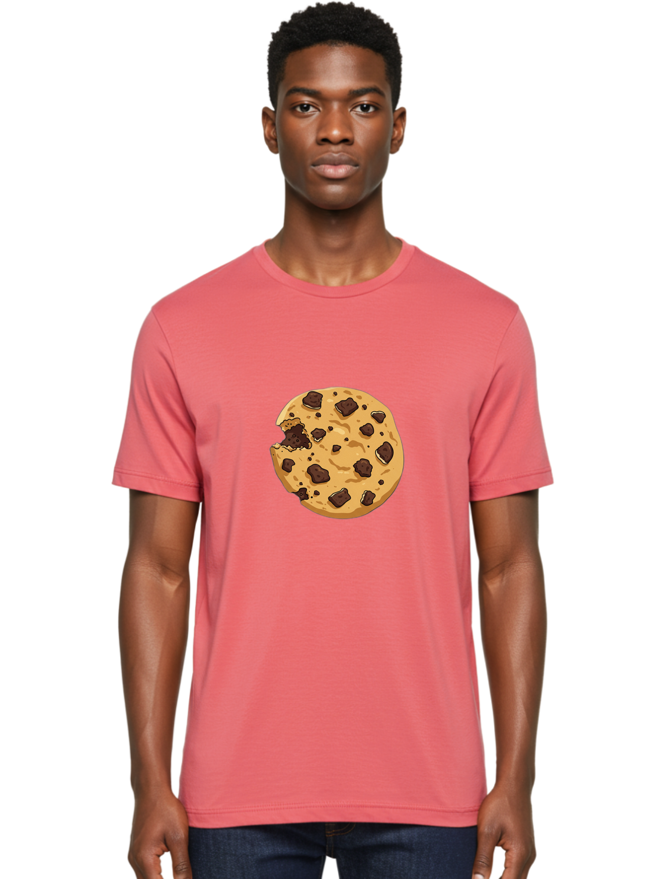 Chocolate-Chip-Cookie-Bite Men'S Graphic Tee, 100% Cotton, Comfortable Casual Summer Wear, Machine Washable, Vintage Camera, Old Camera, Antique Camera, Black Camera, Classic Photography, Photography Equipment, Nostalgic Device, Film Camera, Bam026
