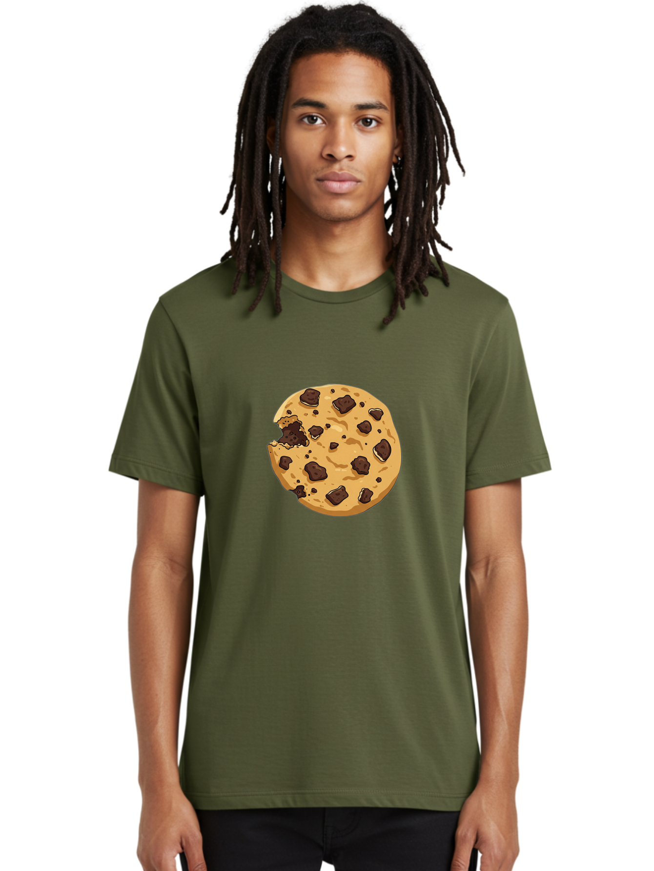 Chocolate-Chip-Cookie-Bite Men'S Graphic Tee, 100% Cotton, Comfortable Casual Summer Wear, Machine Washable, Vintage Camera, Old Camera, Antique Camera, Black Camera, Classic Photography, Photography Equipment, Nostalgic Device, Film Camera, Bam026