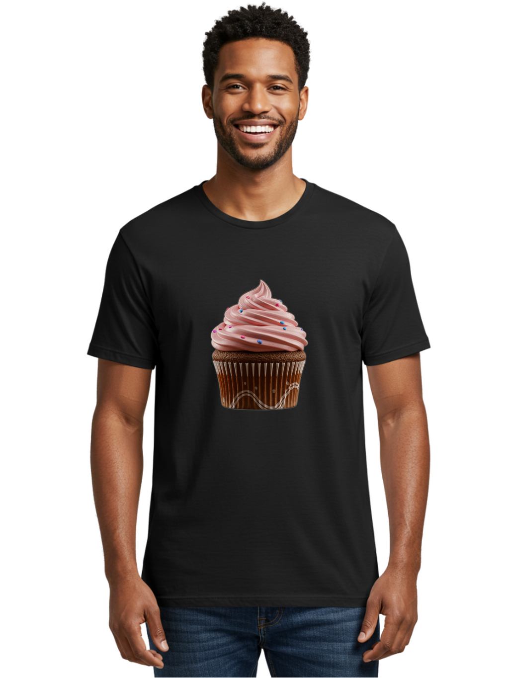 Chocolate-Cupcake Men'S Graphic Tee, 100% Cotton, Comfortable Casual Summer Wear, Machine Washable, Vintage Camera, Old Camera, Antique Camera, Black Camera, Classic Photography, Photography Equipment, Nostalgic Device, Film Camera, Camera Art Bam027
