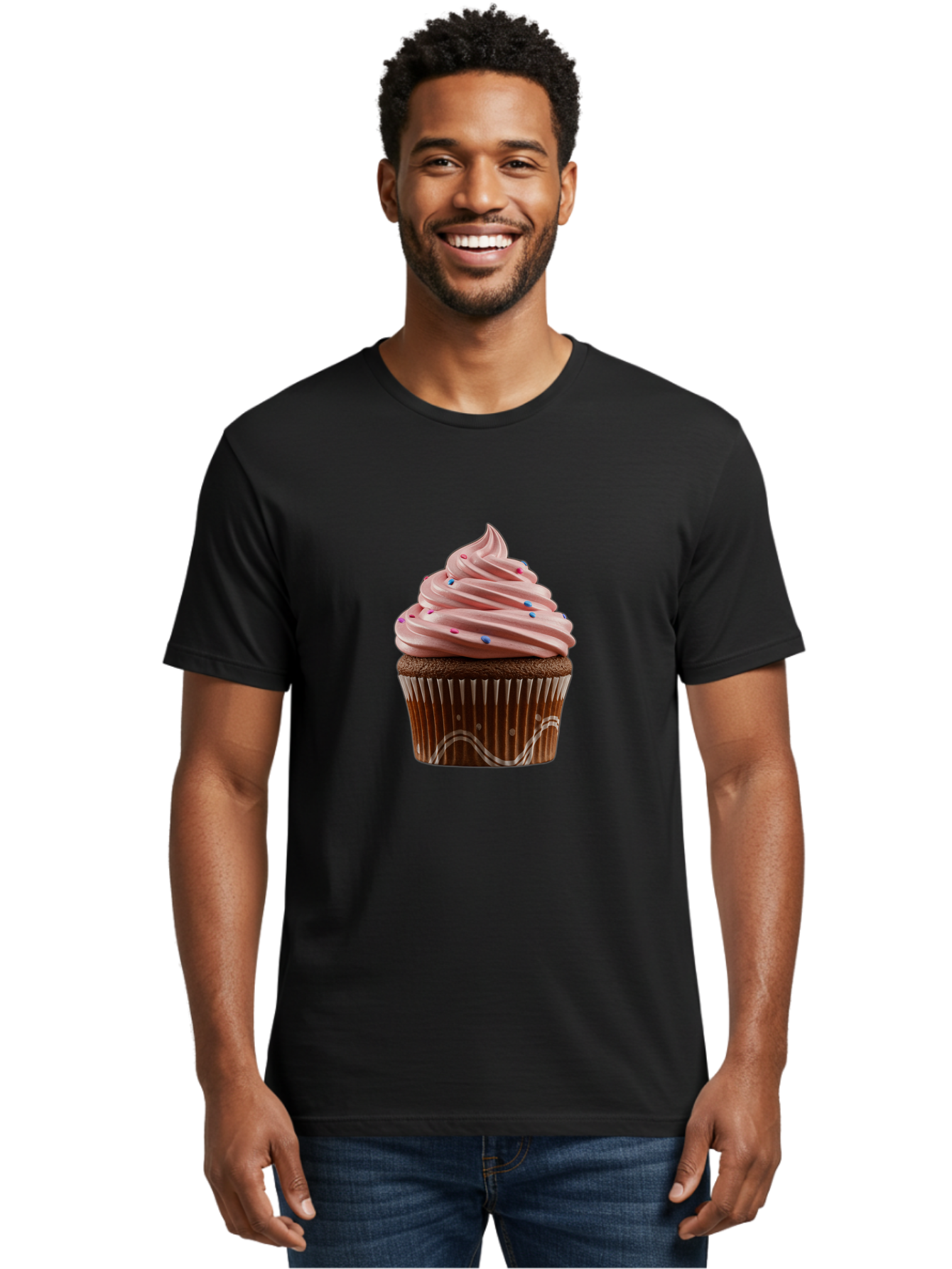 Chocolate-Cupcake Men'S Graphic Tee, 100% Cotton, Comfortable Casual Summer Wear, Machine Washable, Vintage Camera, Old Camera, Antique Camera, Black Camera, Classic Photography, Photography Equipment, Nostalgic Device, Film Camera, Camera Art Bam027