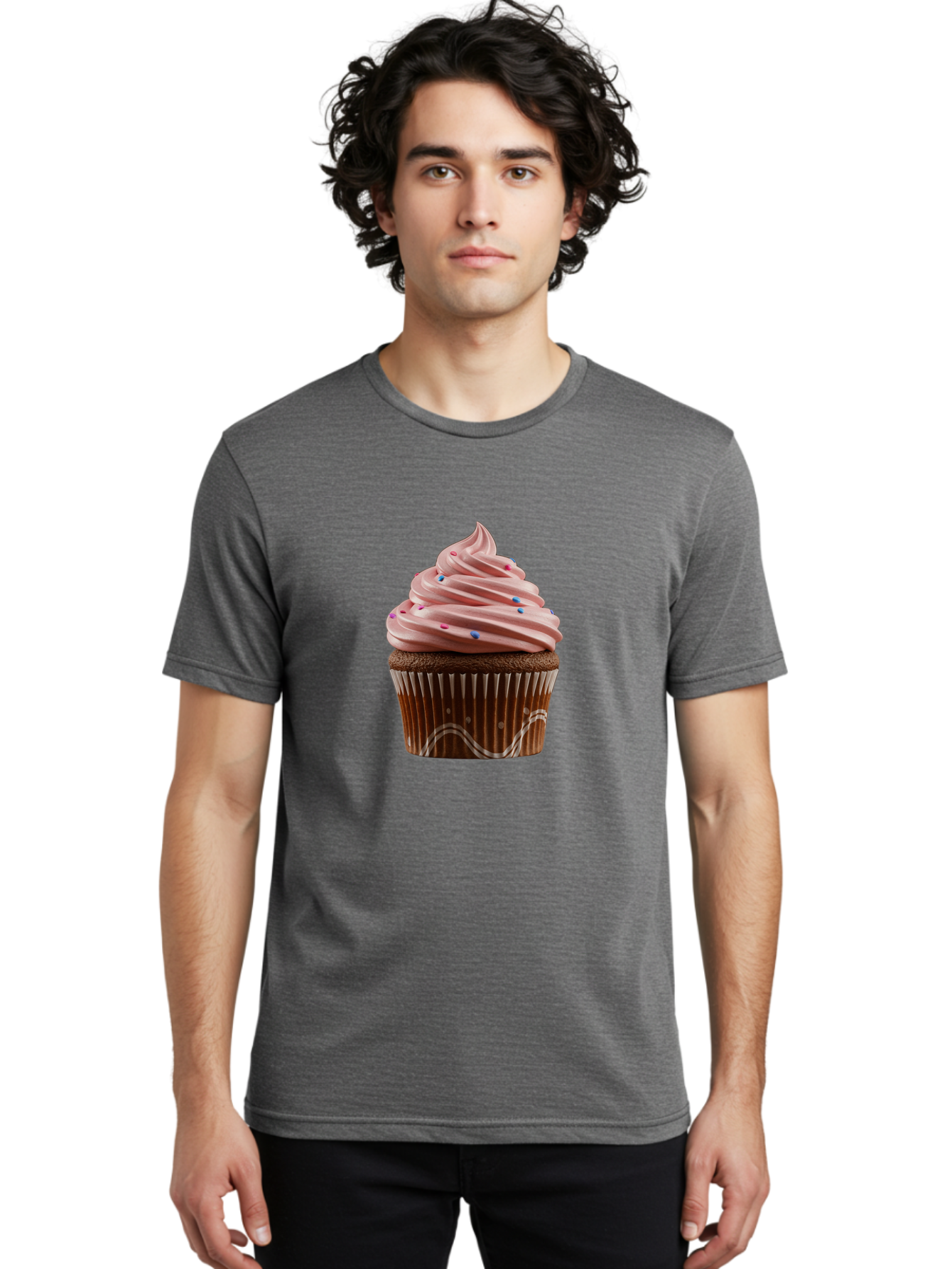 Chocolate-Cupcake Men'S Graphic Tee, 100% Cotton, Comfortable Casual Summer Wear, Machine Washable, Vintage Camera, Old Camera, Antique Camera, Black Camera, Classic Photography, Photography Equipment, Nostalgic Device, Film Camera, Camera Art Bam027