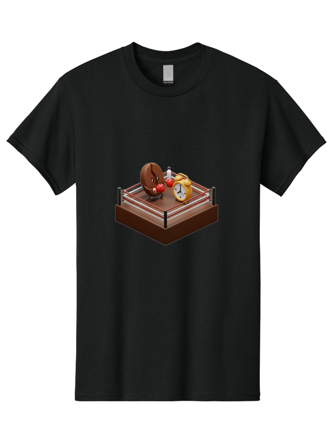 Chocolate-Donut-In-Boxing-Ring Men'S Graphic Tee, 100% Cotton, Comfortable Casual Summer Wear, Machine Washable, Vintage Camera, Old Camera, Antique Camera, Black Camera, Classic Photography, Photography Equipment, Nostalgic Device, Bam029