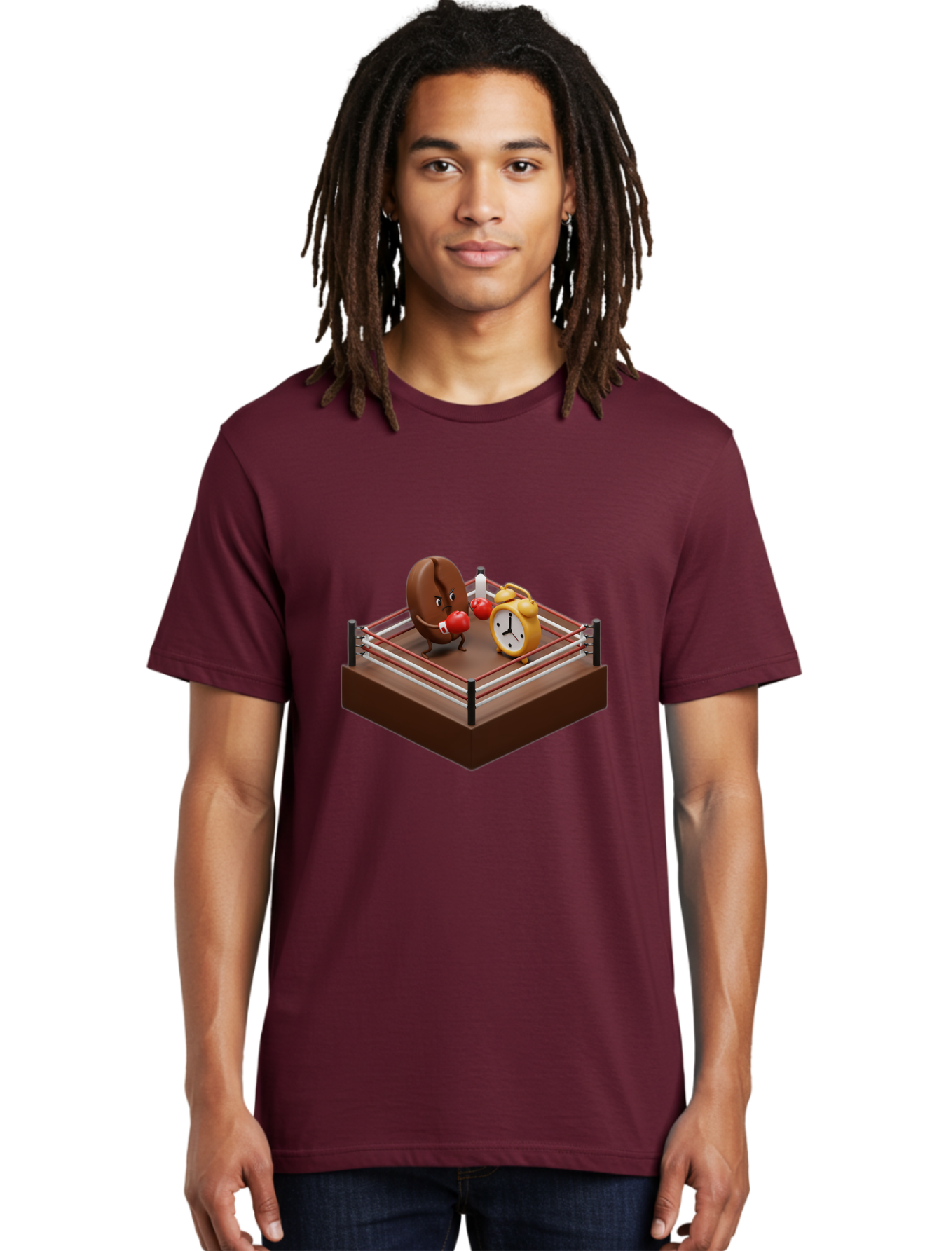 Chocolate-Donut-In-Boxing-Ring Men'S Graphic Tee, 100% Cotton, Comfortable Casual Summer Wear, Machine Washable, Vintage Camera, Old Camera, Antique Camera, Black Camera, Classic Photography, Photography Equipment, Nostalgic Device, Bam029