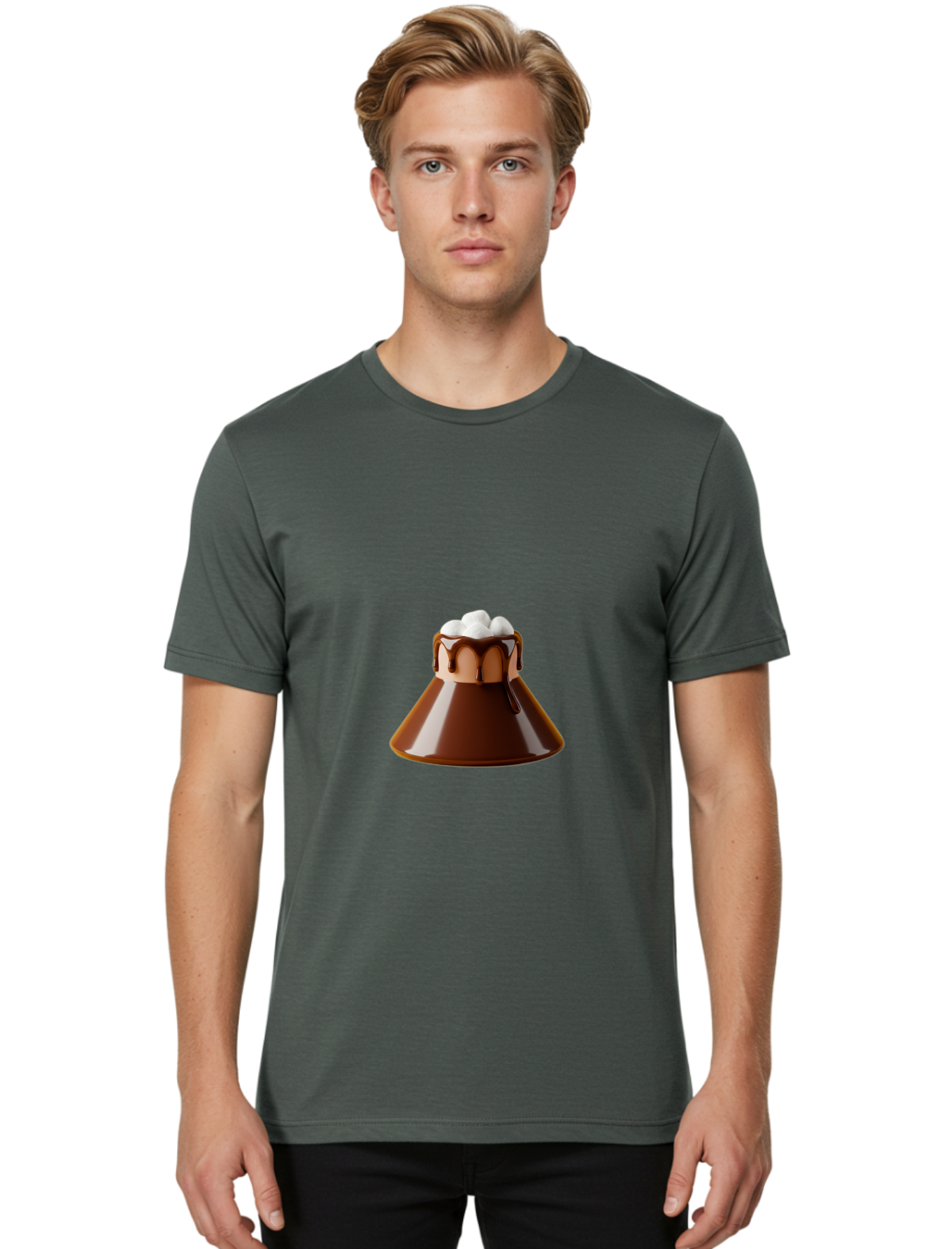 Chocolate-Malt Men'S Graphic Tee, 100% Cotton, Comfortable Casual Summer Wear, Machine Washable, Vintage Camera, Old Camera, Antique Camera, Black Camera, Classic Photography, Photography Equipment, Nostalgic Device, Film Camera, Camera Art Bam031
