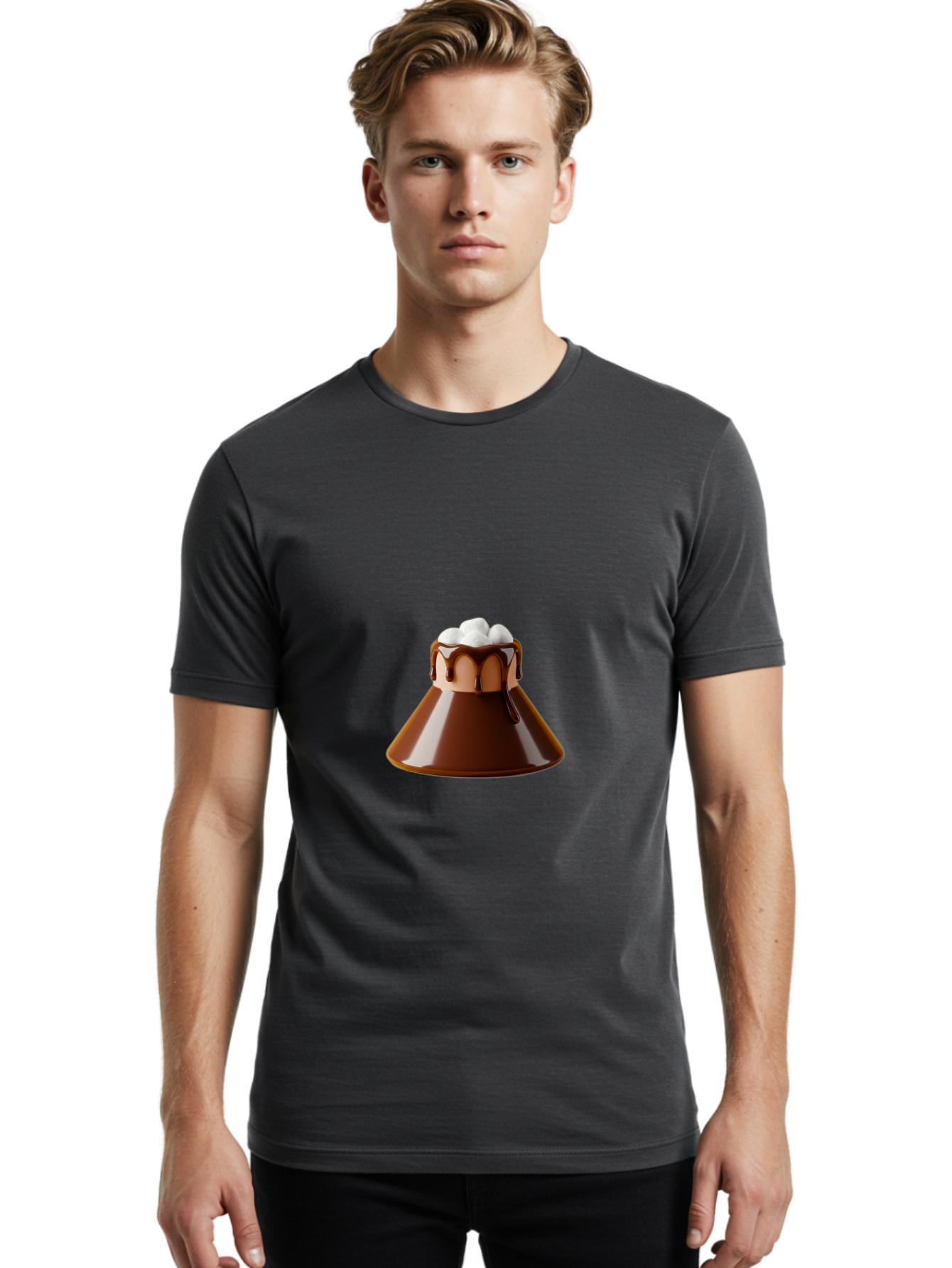 Chocolate-Malt Men'S Graphic Tee, 100% Cotton, Comfortable Casual Summer Wear, Machine Washable, Vintage Camera, Old Camera, Antique Camera, Black Camera, Classic Photography, Photography Equipment, Nostalgic Device, Film Camera, Camera Art Bam031