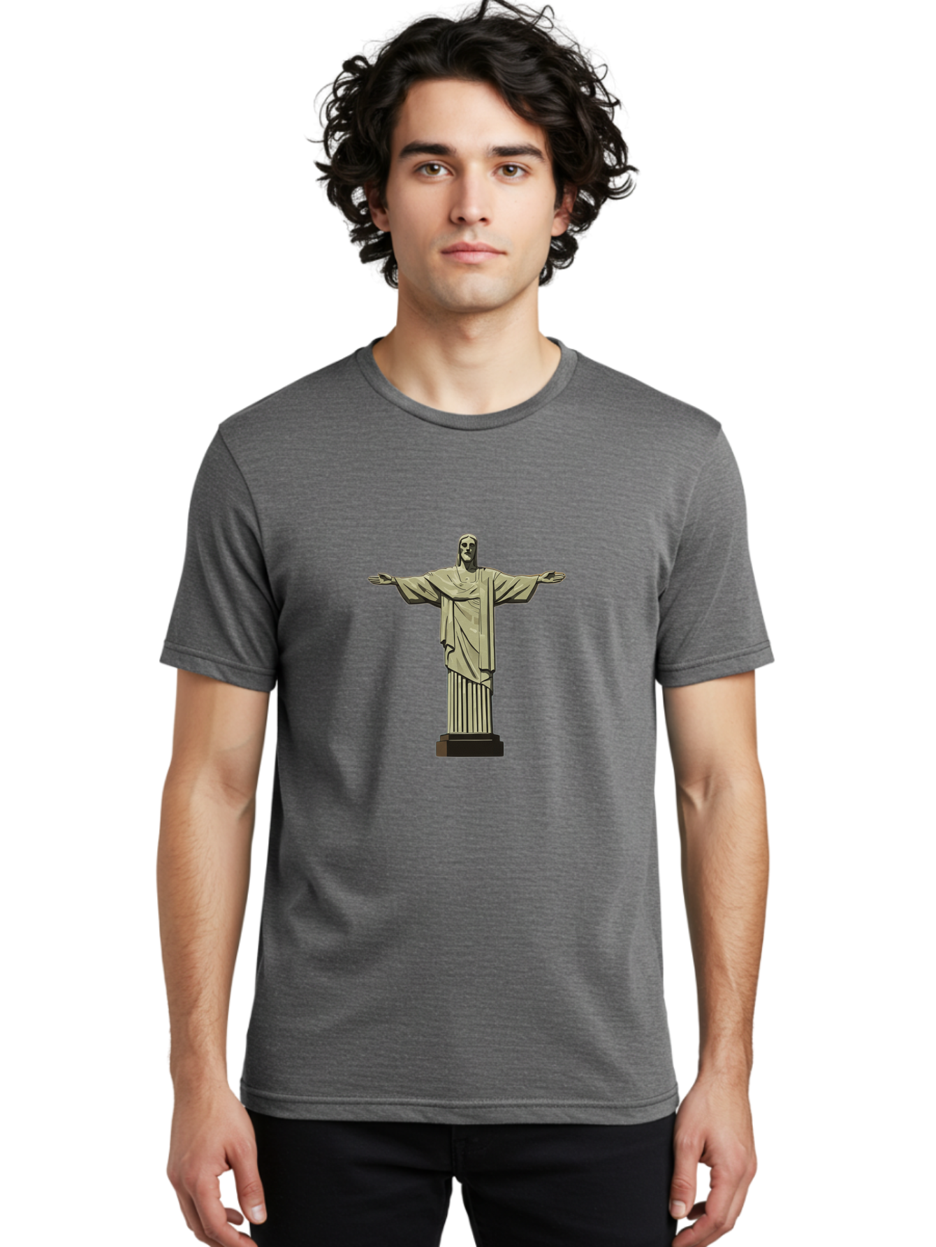 Christ-The-Redeemer Men'S Graphic Tee, 100% Cotton, Comfortable Casual Summer Wear, Machine Washable, Vintage Camera, Old Camera, Antique Camera, Black Camera, Classic Photography, Photography Equipment, Nostalgic Device, Film Camera, Bam032