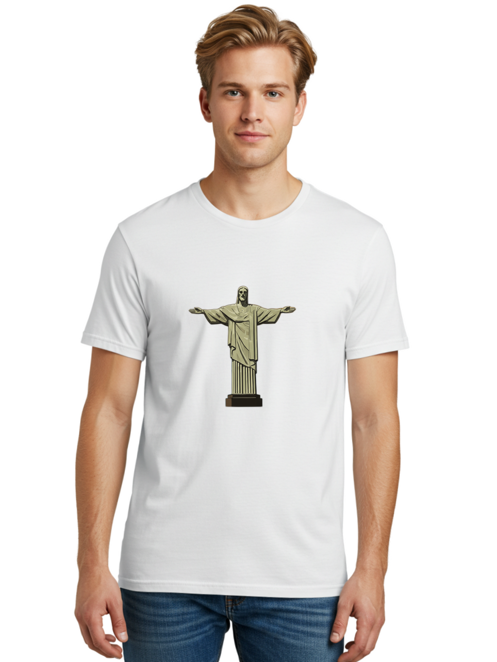 Christ-The-Redeemer Men'S Graphic Tee, 100% Cotton, Comfortable Casual Summer Wear, Machine Washable, Vintage Camera, Old Camera, Antique Camera, Black Camera, Classic Photography, Photography Equipment, Nostalgic Device, Film Camera, Bam032