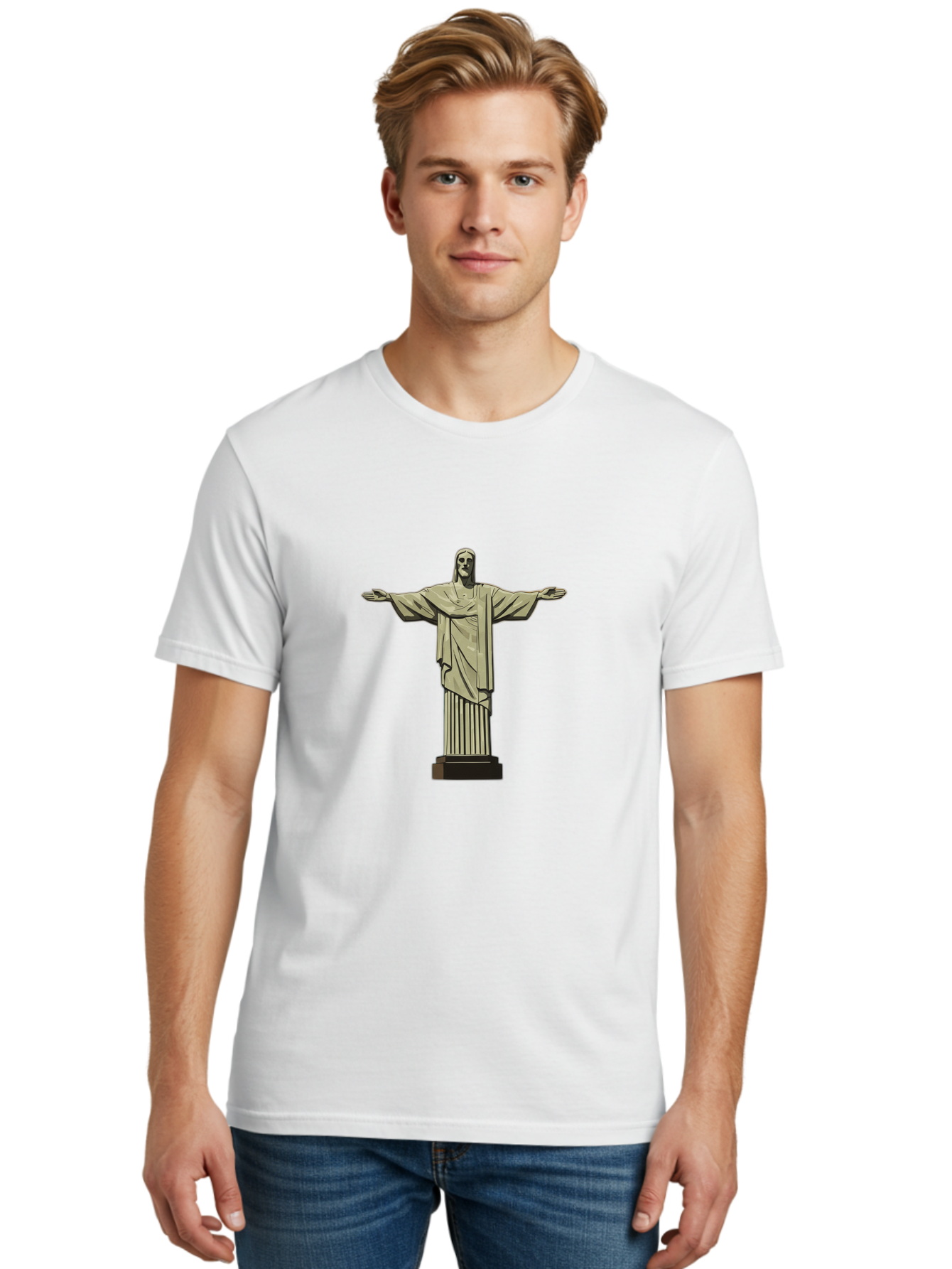 Christ-The-Redeemer Men'S Graphic Tee, 100% Cotton, Comfortable Casual Summer Wear, Machine Washable, Vintage Camera, Old Camera, Antique Camera, Black Camera, Classic Photography, Photography Equipment, Nostalgic Device, Film Camera, Bam032