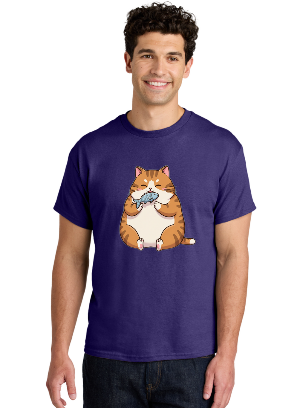 Chubby-Cat-Eating-Fish Men'S Graphic Tee, 100% Cotton, Comfortable Casual Summer Wear, Machine Washable, Vintage Camera, Old Camera, Antique Camera, Black Camera, Classic Photography, Photography Equipment, Nostalgic Device, Film Camera, Bam034