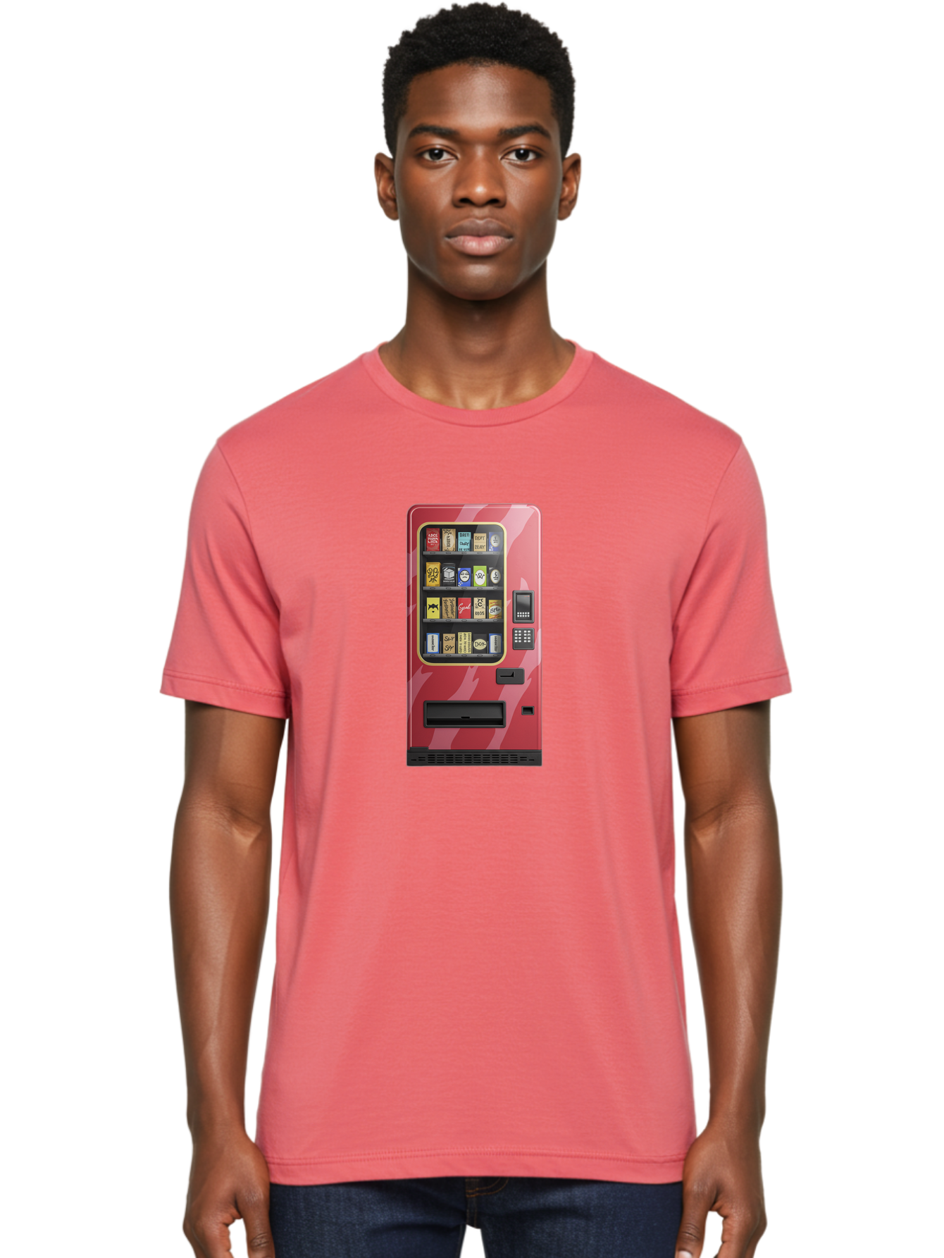 Cigarette-Vending-Machine Men'S Graphic Tee, 100% Cotton, Comfortable Casual Summer Wear, Machine Washable, Vintage Camera, Old Camera, Antique Camera, Black Camera, Classic Photography, Photography Equipment, Nostalgic Device, Film Camera, Bam035