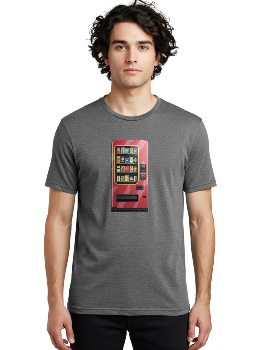 Cigarette-Vending-Machine Men'S Graphic Tee, 100% Cotton, Comfortable Casual Summer Wear, Machine Washable, Vintage Camera, Old Camera, Antique Camera, Black Camera, Classic Photography, Photography Equipment, Nostalgic Device, Film Camera, Bam035