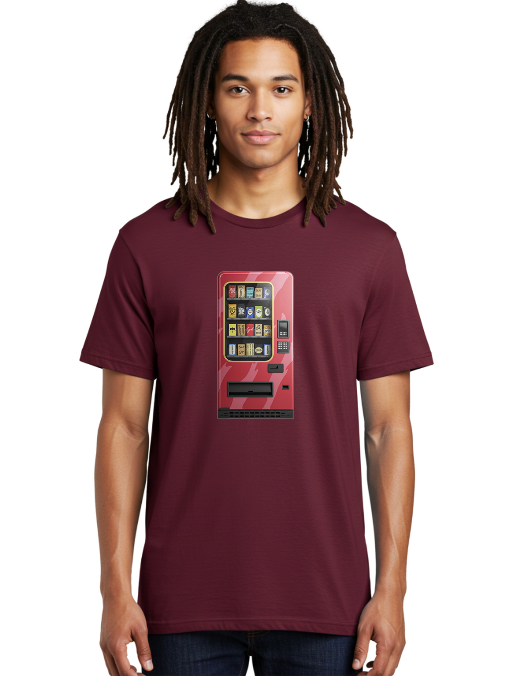 Cigarette-Vending-Machine Men'S Graphic Tee, 100% Cotton, Comfortable Casual Summer Wear, Machine Washable, Vintage Camera, Old Camera, Antique Camera, Black Camera, Classic Photography, Photography Equipment, Nostalgic Device, Film Camera, Bam035