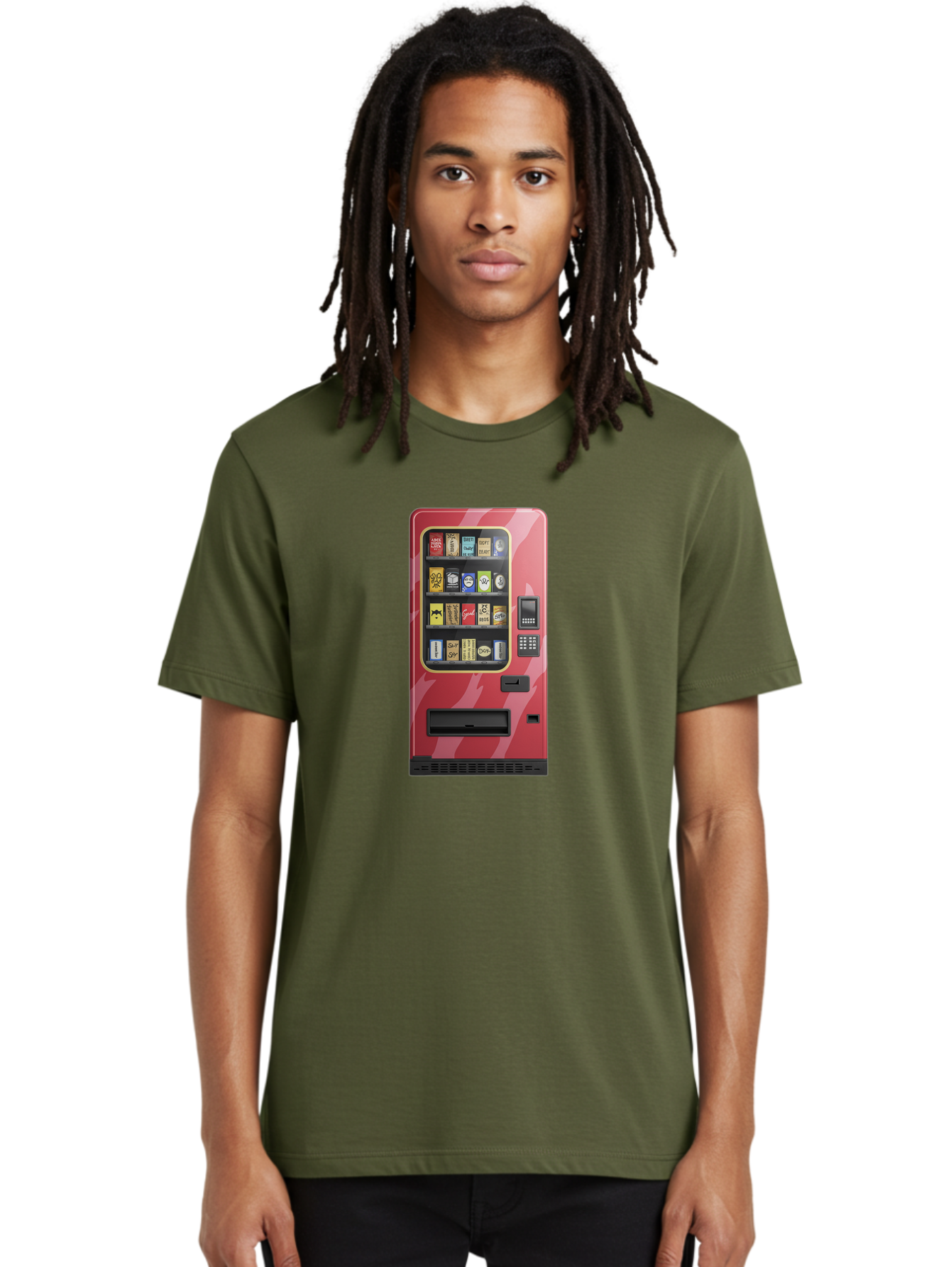 Cigarette-Vending-Machine Men'S Graphic Tee, 100% Cotton, Comfortable Casual Summer Wear, Machine Washable, Vintage Camera, Old Camera, Antique Camera, Black Camera, Classic Photography, Photography Equipment, Nostalgic Device, Film Camera, Bam035