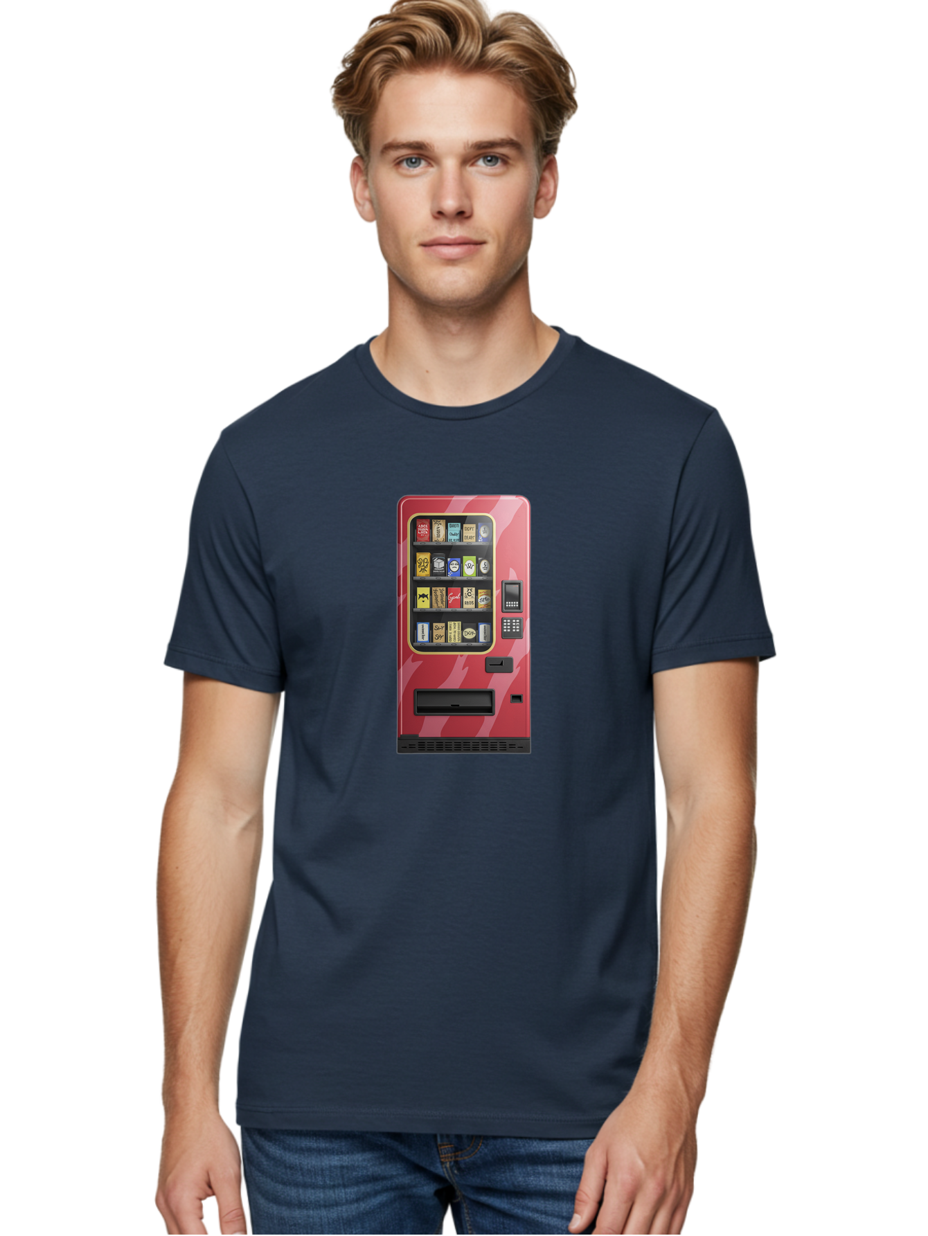 Cigarette-Vending-Machine Men'S Graphic Tee, 100% Cotton, Comfortable Casual Summer Wear, Machine Washable, Vintage Camera, Old Camera, Antique Camera, Black Camera, Classic Photography, Photography Equipment, Nostalgic Device, Film Camera, Bam035
