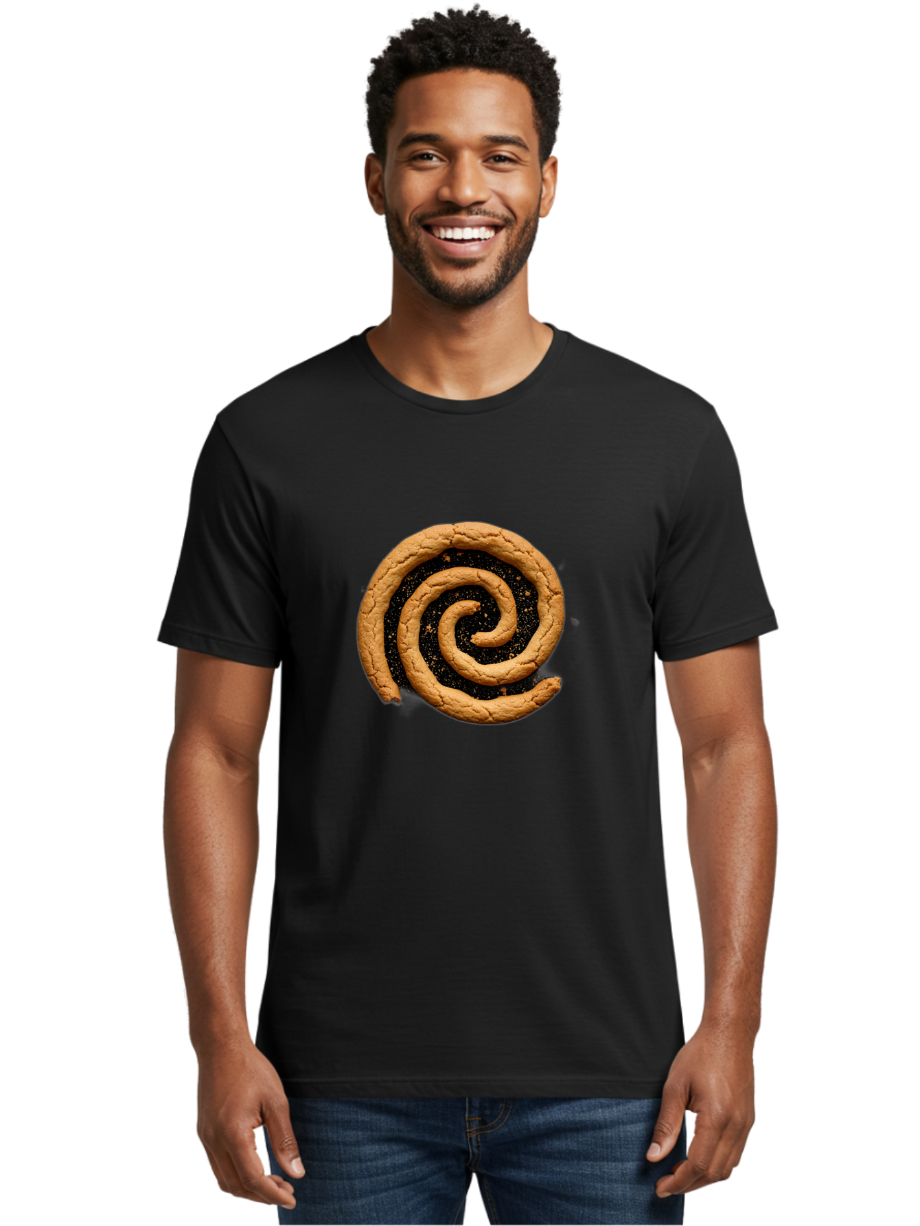 Cinnamon-Swirl-Pastry Men'S Graphic Tee, 100% Cotton, Comfortable Casual Summer Wear, Machine Washable, Vintage Camera, Old Camera, Antique Camera, Black Camera, Classic Photography, Photography Equipment, Nostalgic Device, Film Camera, Bam036