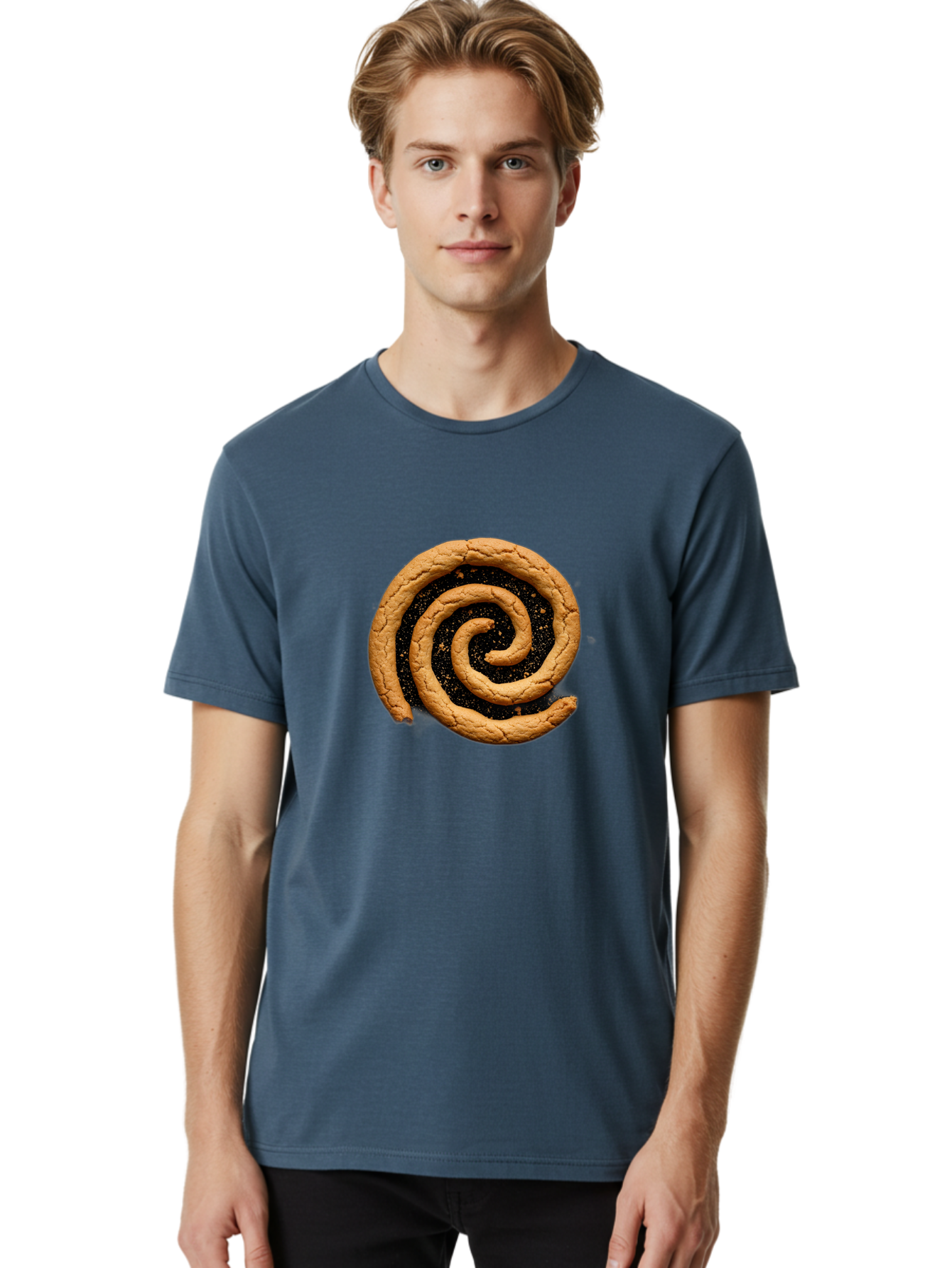 Cinnamon-Swirl-Pastry Men'S Graphic Tee, 100% Cotton, Comfortable Casual Summer Wear, Machine Washable, Vintage Camera, Old Camera, Antique Camera, Black Camera, Classic Photography, Photography Equipment, Nostalgic Device, Film Camera, Bam036