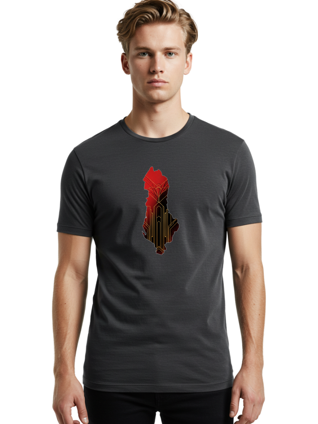 Circuit-Board-Map Men'S Graphic Tee, 100% Cotton, Comfortable Casual Summer Wear, Machine Washable, Vintage Camera, Old Camera, Antique Camera, Black Camera, Classic Photography, Photography Equipment, Nostalgic Device, Film Camera, Camera Art Bam037