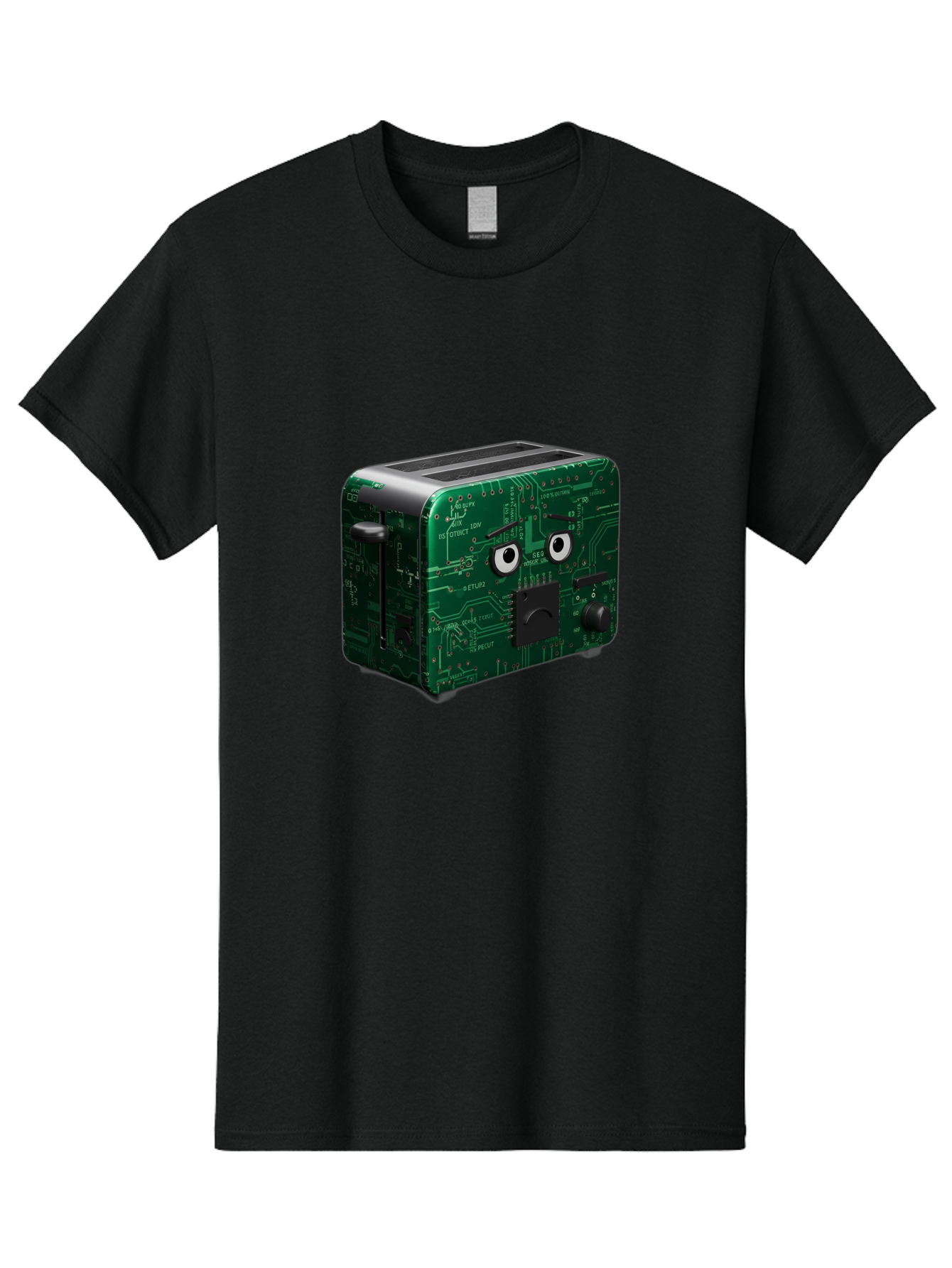 Circuit-Board-Toaster Men'S Graphic Tee, 100% Cotton, Comfortable Casual Summer Wear, Machine Washable, Vintage Camera, Old Camera, Antique Camera, Black Camera, Classic Photography, Photography Equipment, Nostalgic Device, Film Camera, Bam038