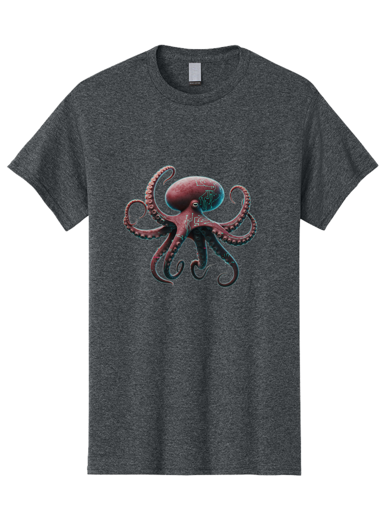Circuit-Octopus Men'S Graphic Tee, 100% Cotton, Comfortable Casual Summer Wear, Machine Washable, Vintage Camera, Old Camera, Antique Camera, Black Camera, Classic Photography, Photography Equipment, Nostalgic Device, Film Camera, Camera Art Bam040