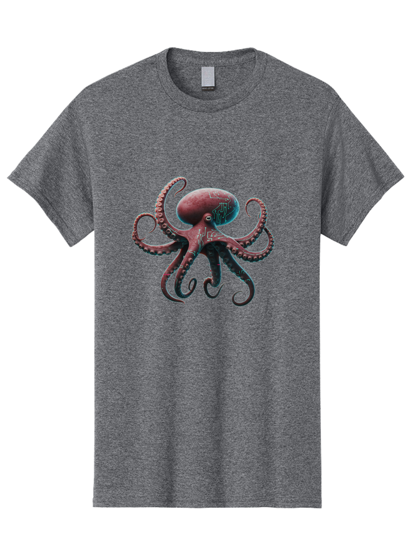 Circuit-Octopus Men'S Graphic Tee, 100% Cotton, Comfortable Casual Summer Wear, Machine Washable, Vintage Camera, Old Camera, Antique Camera, Black Camera, Classic Photography, Photography Equipment, Nostalgic Device, Film Camera, Camera Art Bam040