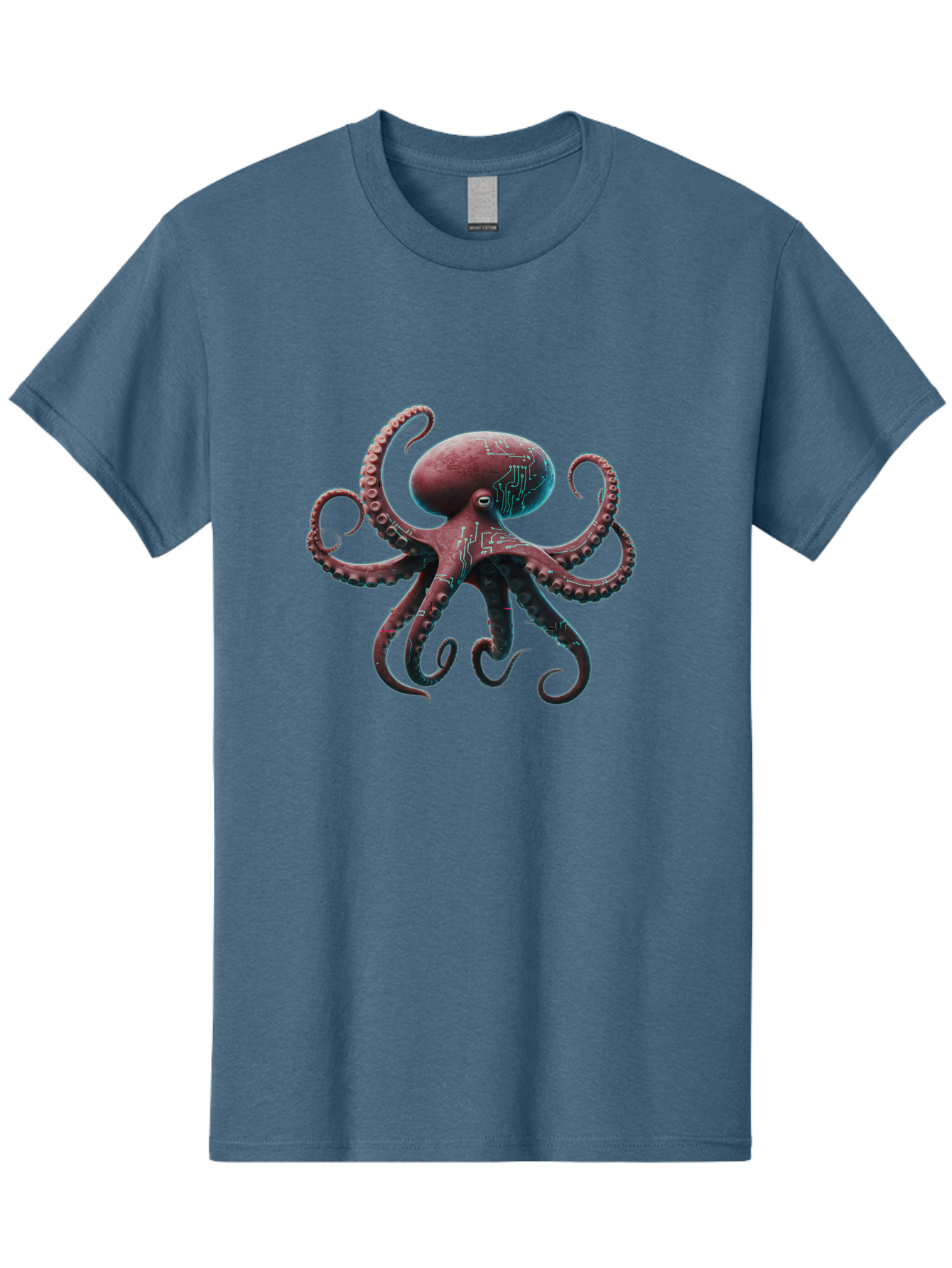 Circuit-Octopus Men'S Graphic Tee, 100% Cotton, Comfortable Casual Summer Wear, Machine Washable, Vintage Camera, Old Camera, Antique Camera, Black Camera, Classic Photography, Photography Equipment, Nostalgic Device, Film Camera, Camera Art Bam040