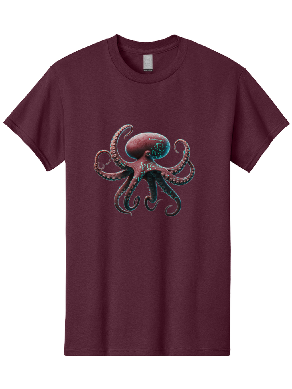 Circuit-Octopus Men'S Graphic Tee, 100% Cotton, Comfortable Casual Summer Wear, Machine Washable, Vintage Camera, Old Camera, Antique Camera, Black Camera, Classic Photography, Photography Equipment, Nostalgic Device, Film Camera, Camera Art Bam040