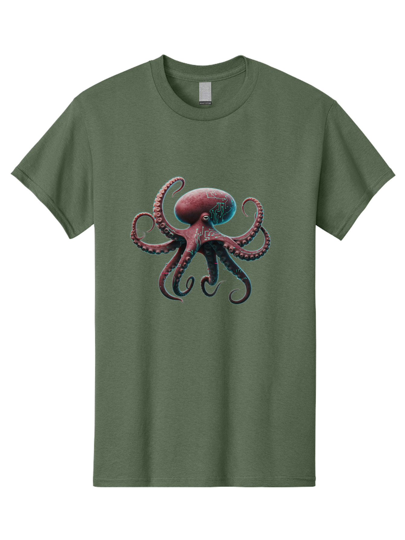 Circuit-Octopus Men'S Graphic Tee, 100% Cotton, Comfortable Casual Summer Wear, Machine Washable, Vintage Camera, Old Camera, Antique Camera, Black Camera, Classic Photography, Photography Equipment, Nostalgic Device, Film Camera, Camera Art Bam040