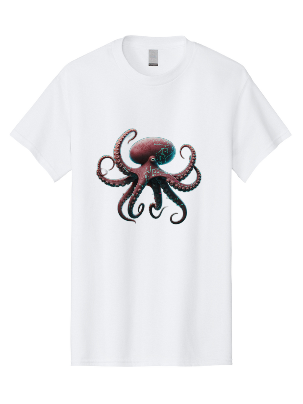 Circuit-Octopus Men'S Graphic Tee, 100% Cotton, Comfortable Casual Summer Wear, Machine Washable, Vintage Camera, Old Camera, Antique Camera, Black Camera, Classic Photography, Photography Equipment, Nostalgic Device, Film Camera, Camera Art Bam040
