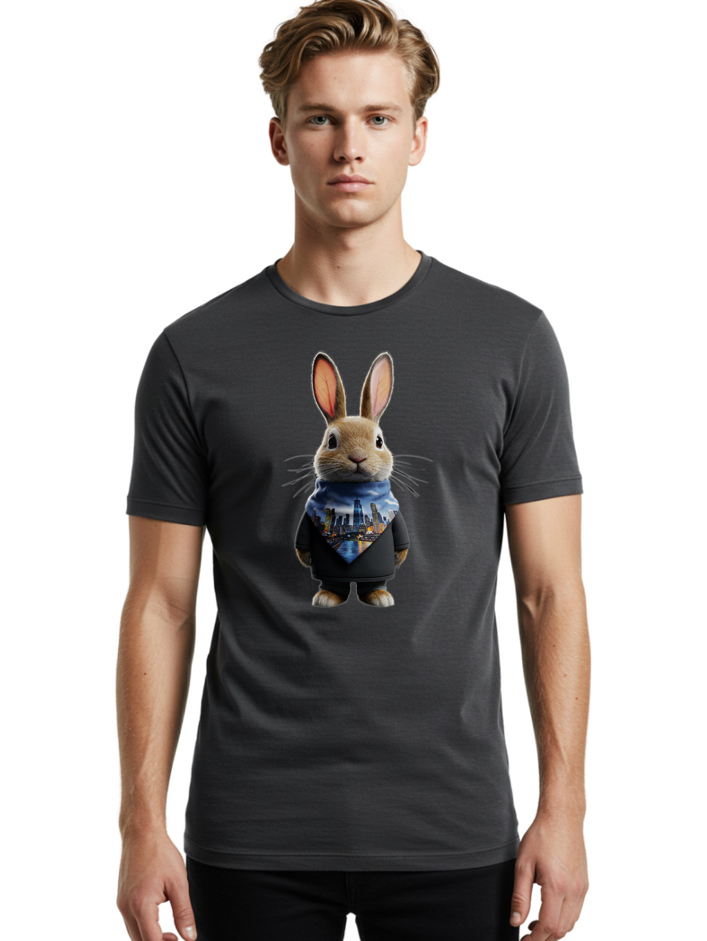 City-Bunny Men'S Graphic Tee, 100% Cotton, Comfortable Casual Summer Wear, Machine Washable, Vintage Camera, Old Camera, Antique Camera, Black Camera, Classic Photography, Photography Equipment, Nostalgic Device, Film Camera, Camera Art Bam042