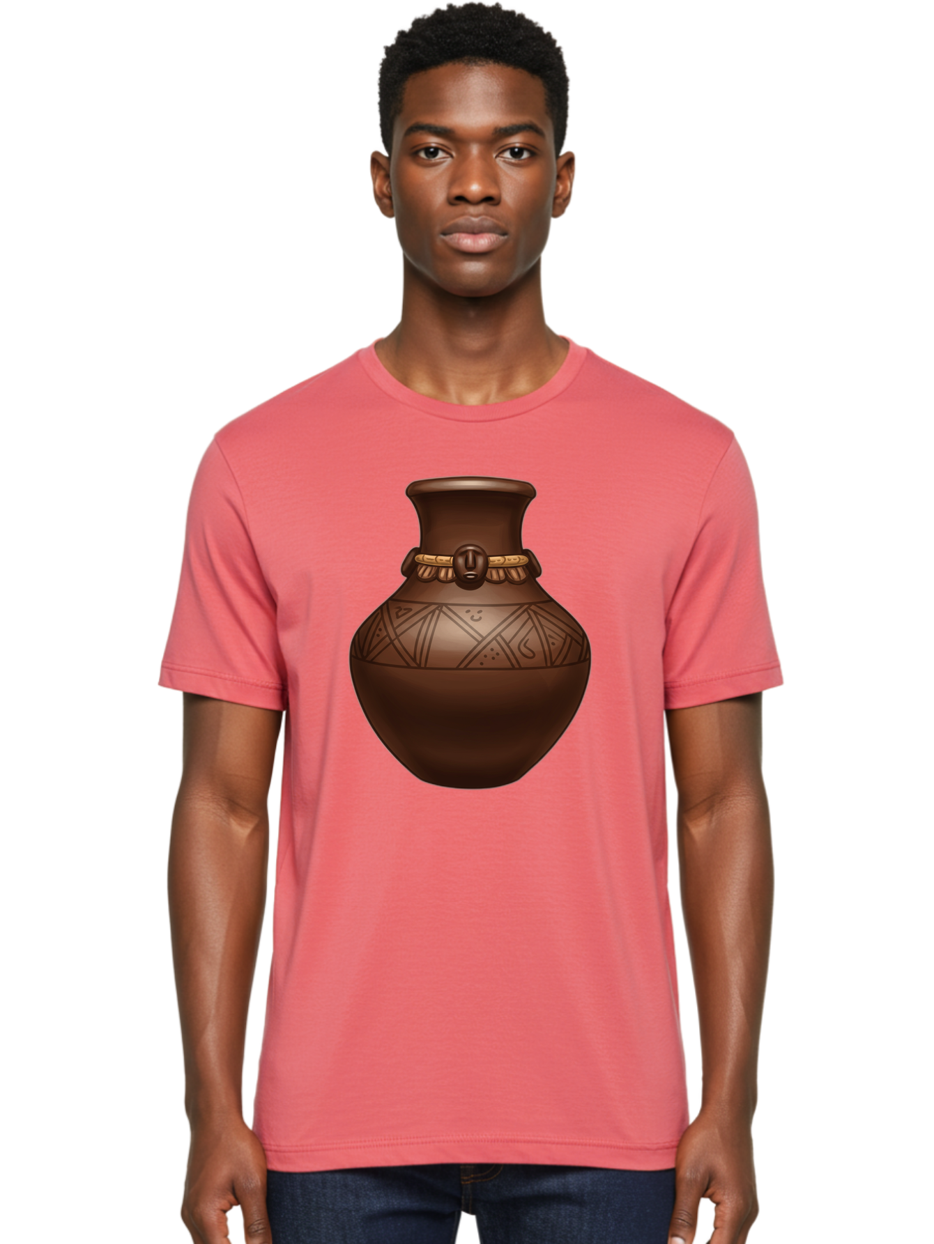 Clay-Pot-1 Men'S Graphic Tee, 100% Cotton, Comfortable Casual Summer Wear, Machine Washable, Vintage Camera, Old Camera, Antique Camera, Black Camera, Classic Photography, Photography Equipment, Nostalgic Device, Film Camera, Camera Art Bam043