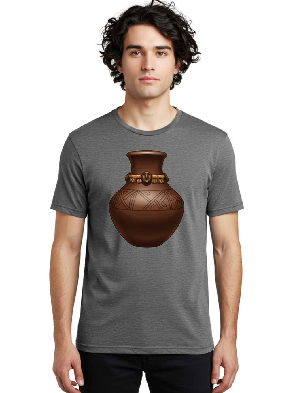 Clay-Pot-1 Men'S Graphic Tee, 100% Cotton, Comfortable Casual Summer Wear, Machine Washable, Vintage Camera, Old Camera, Antique Camera, Black Camera, Classic Photography, Photography Equipment, Nostalgic Device, Film Camera, Camera Art Bam043