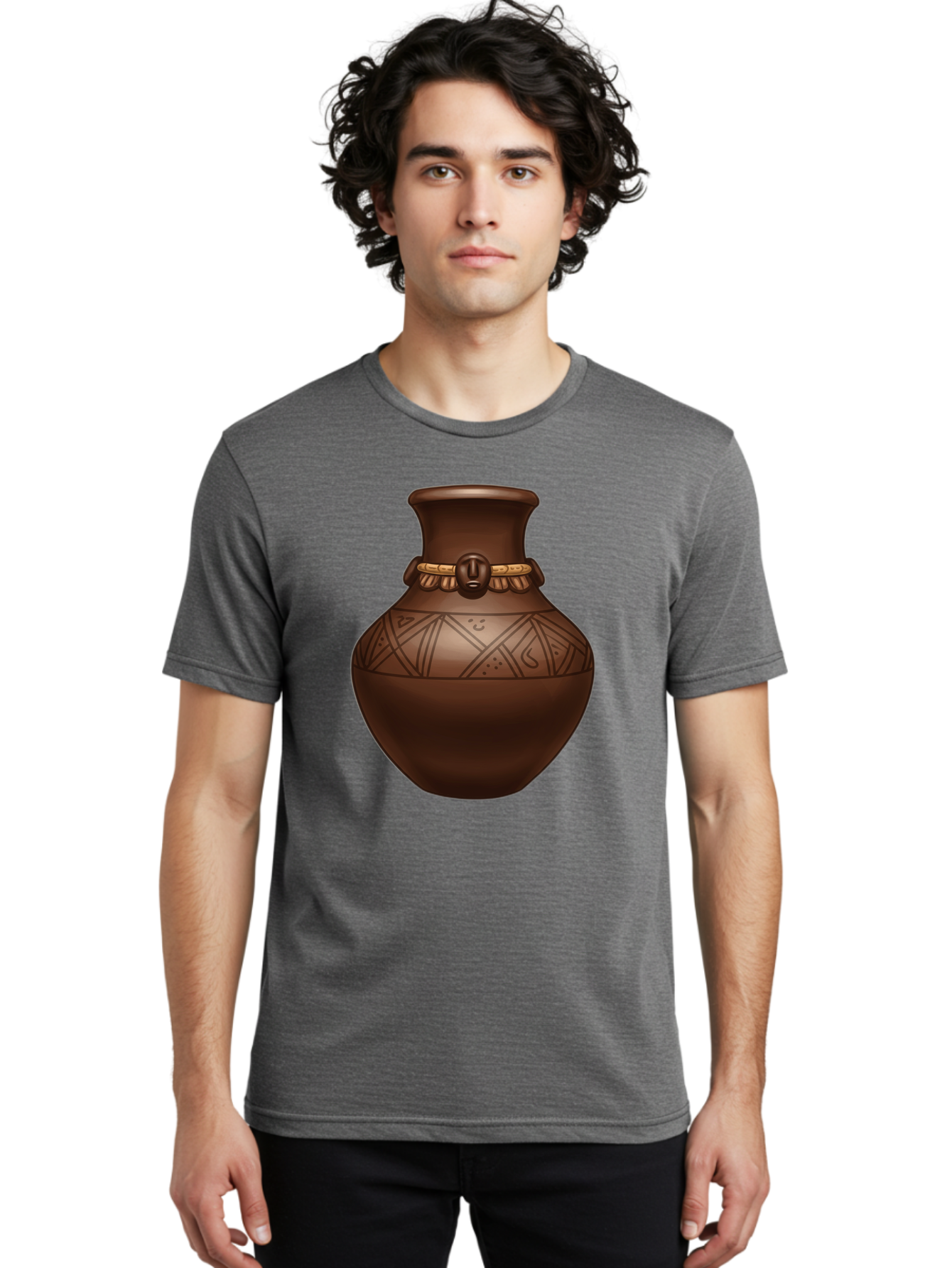 Clay-Pot-1 Men'S Graphic Tee, 100% Cotton, Comfortable Casual Summer Wear, Machine Washable, Vintage Camera, Old Camera, Antique Camera, Black Camera, Classic Photography, Photography Equipment, Nostalgic Device, Film Camera, Camera Art Bam043